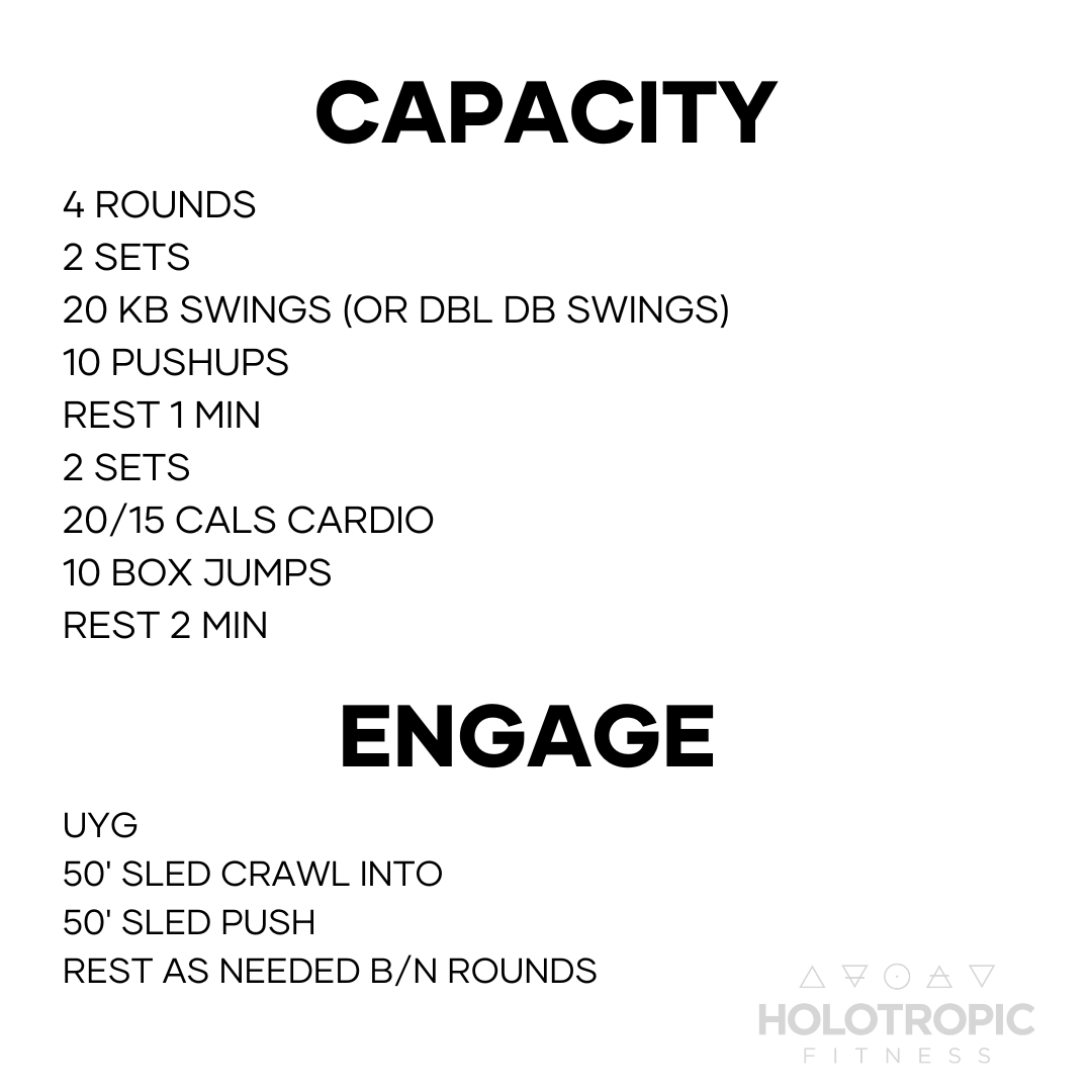 Capacity &amp; Engage