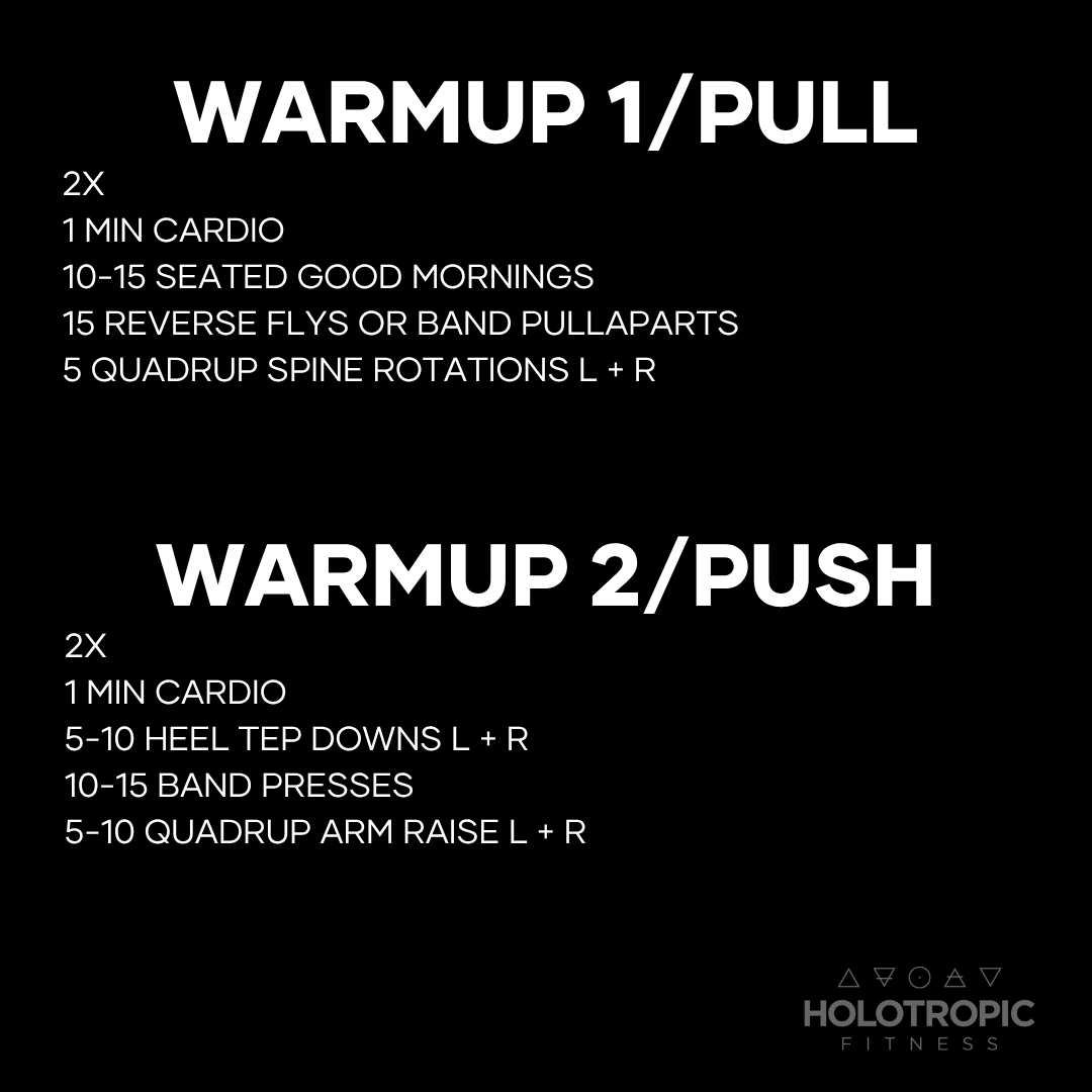 Warm ups 