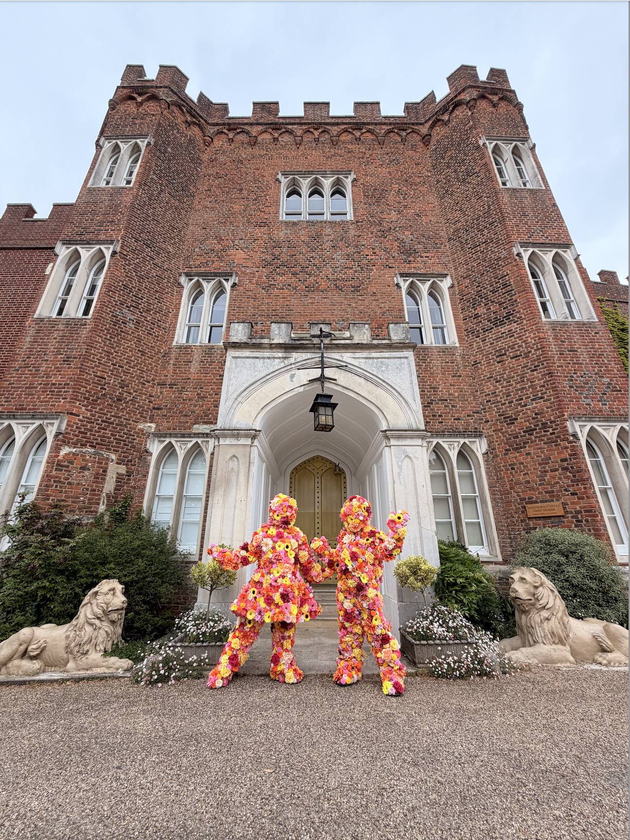 Mr & Mrs Bloom Flower People at Hertford Castle 