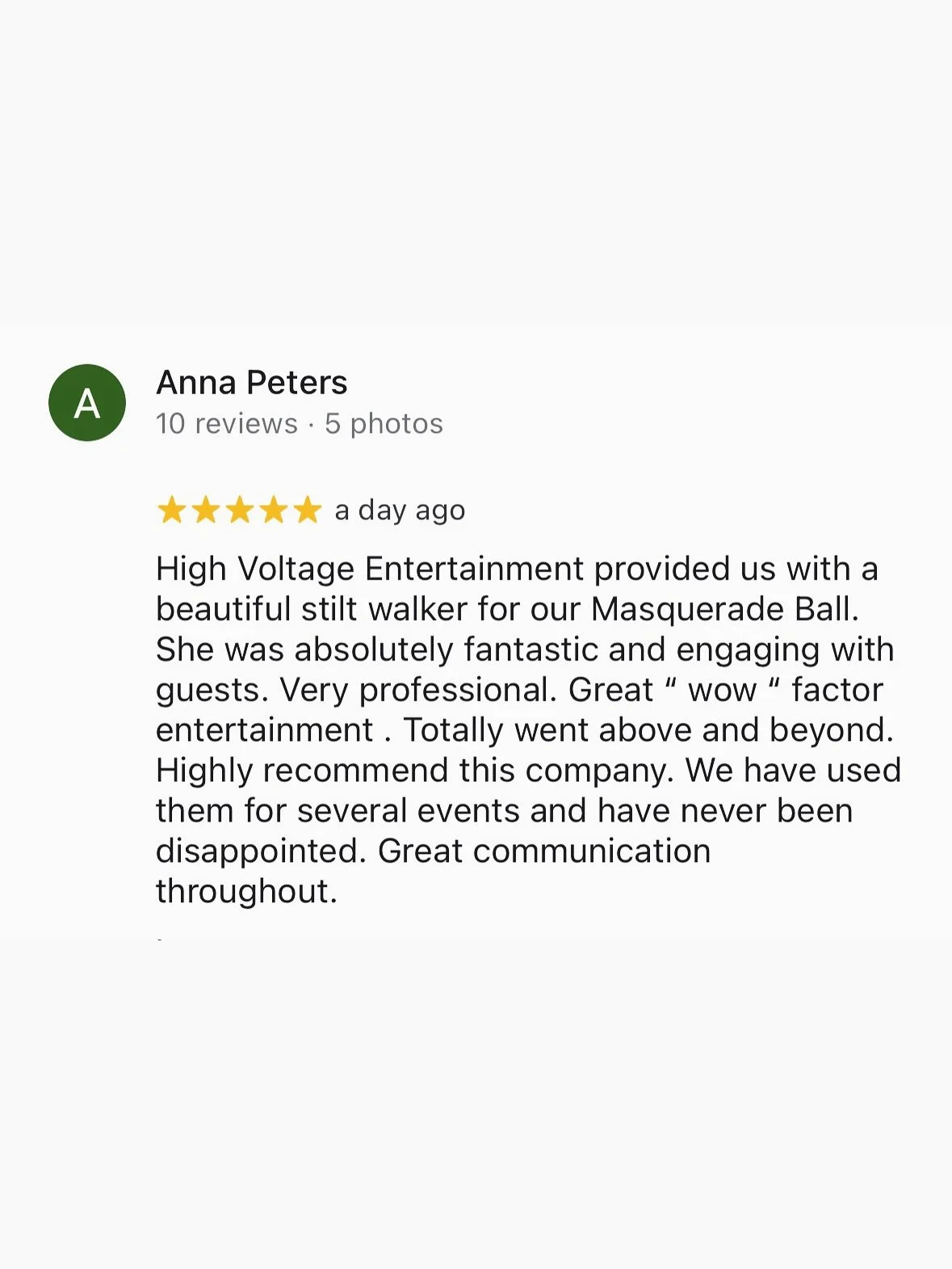 Feedback Friday 
🌟🌟🌟🌟🌟

💌 hannah@highvoltageevents.co.uk
✨ www.highvoltageevents.co.uk