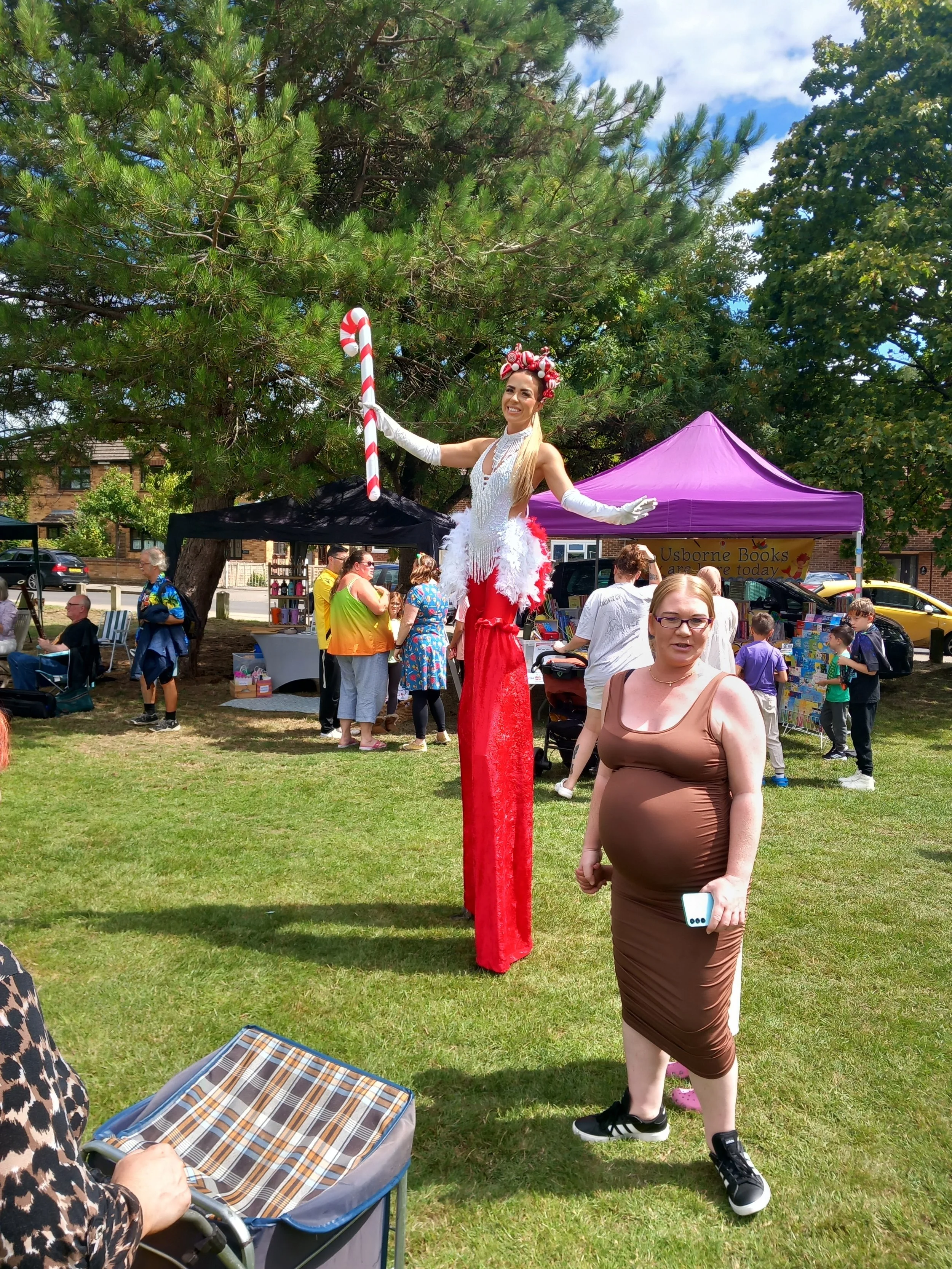 Candy girl stilt walker