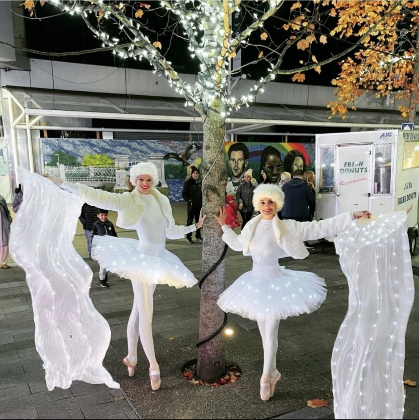 LED ballerinas walkabout performances 