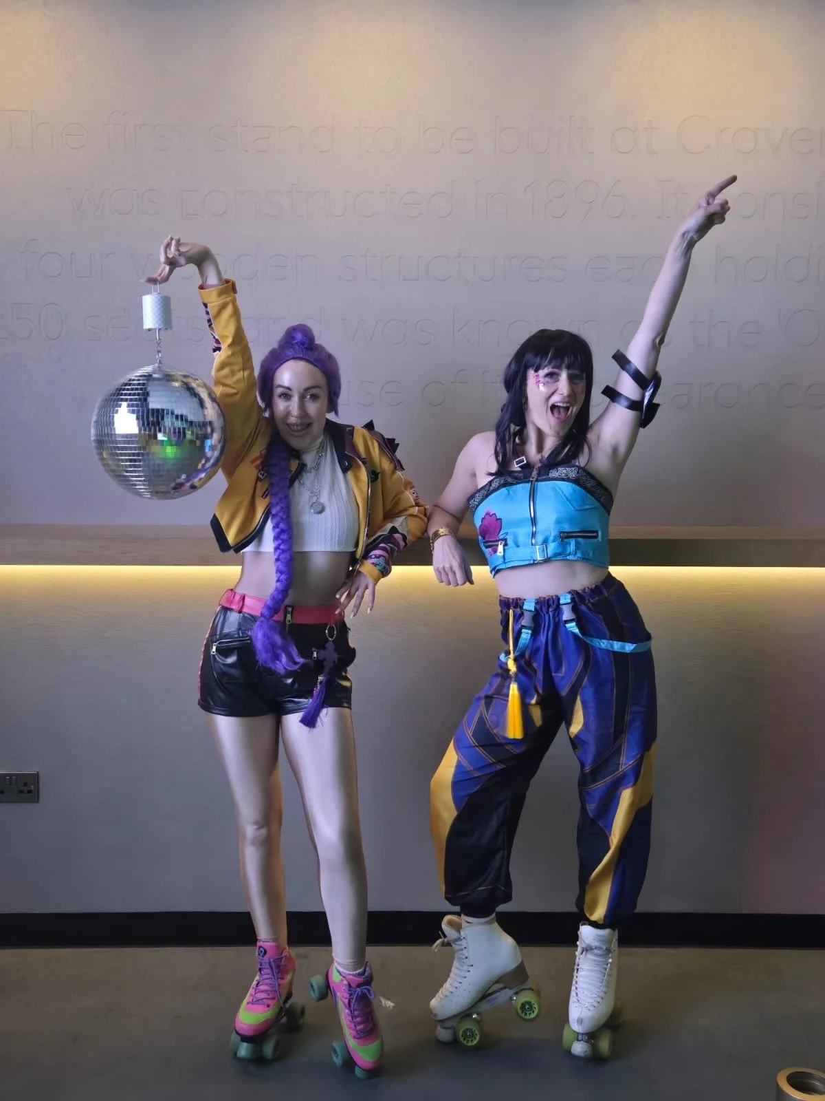 rumi and zoey roller skaters 