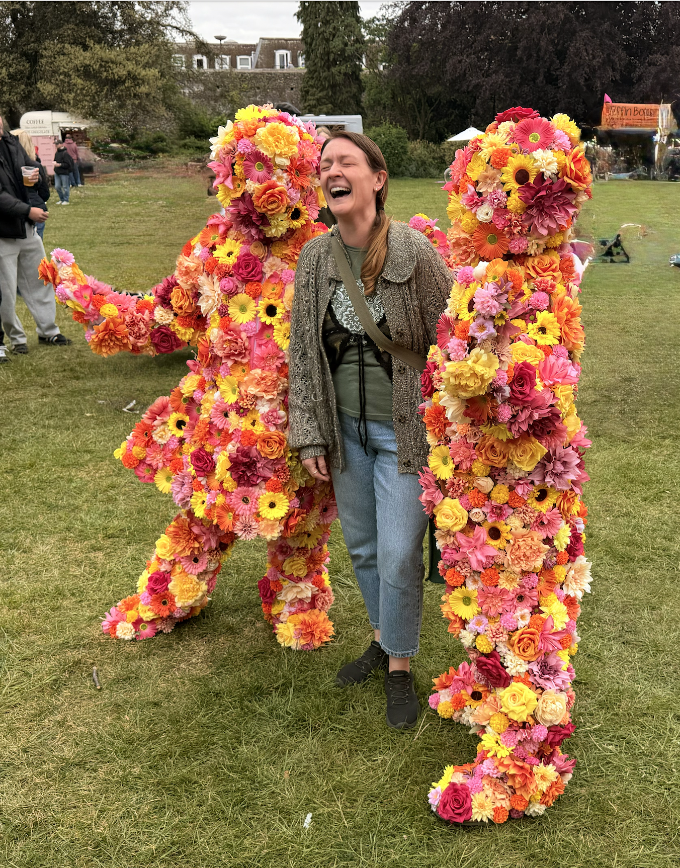 Mr & Mrs Bloom Flower Peoplee at Hertford Castle 
