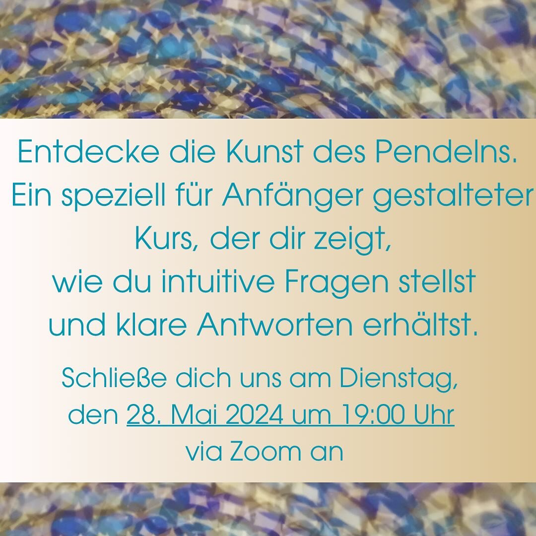 Bist du bereit, in die welt des pendelns einzutauchen? Der Anf&auml;ngerkurs ist der perfekte Startpunkt f&uuml;r alle, die mehr &uuml;ber diese faszinierende Praxis erfahren m&ouml;chten. lerne, wie du ein Pendel h&auml;ltst, intuitive fragen stells