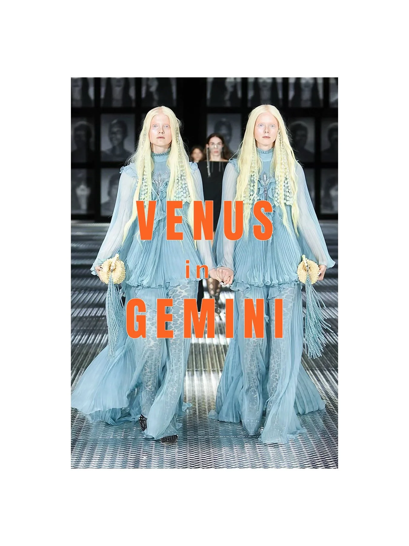 ♊️ The aesthetic of Venus in Gemini is playful, curious, and impossible to fully define. Gemini is a mutable sign ruled by Mercury, and much like the liquid metal that shares its name, it is fluid, ever-changing, and difficult to contain. This is a s