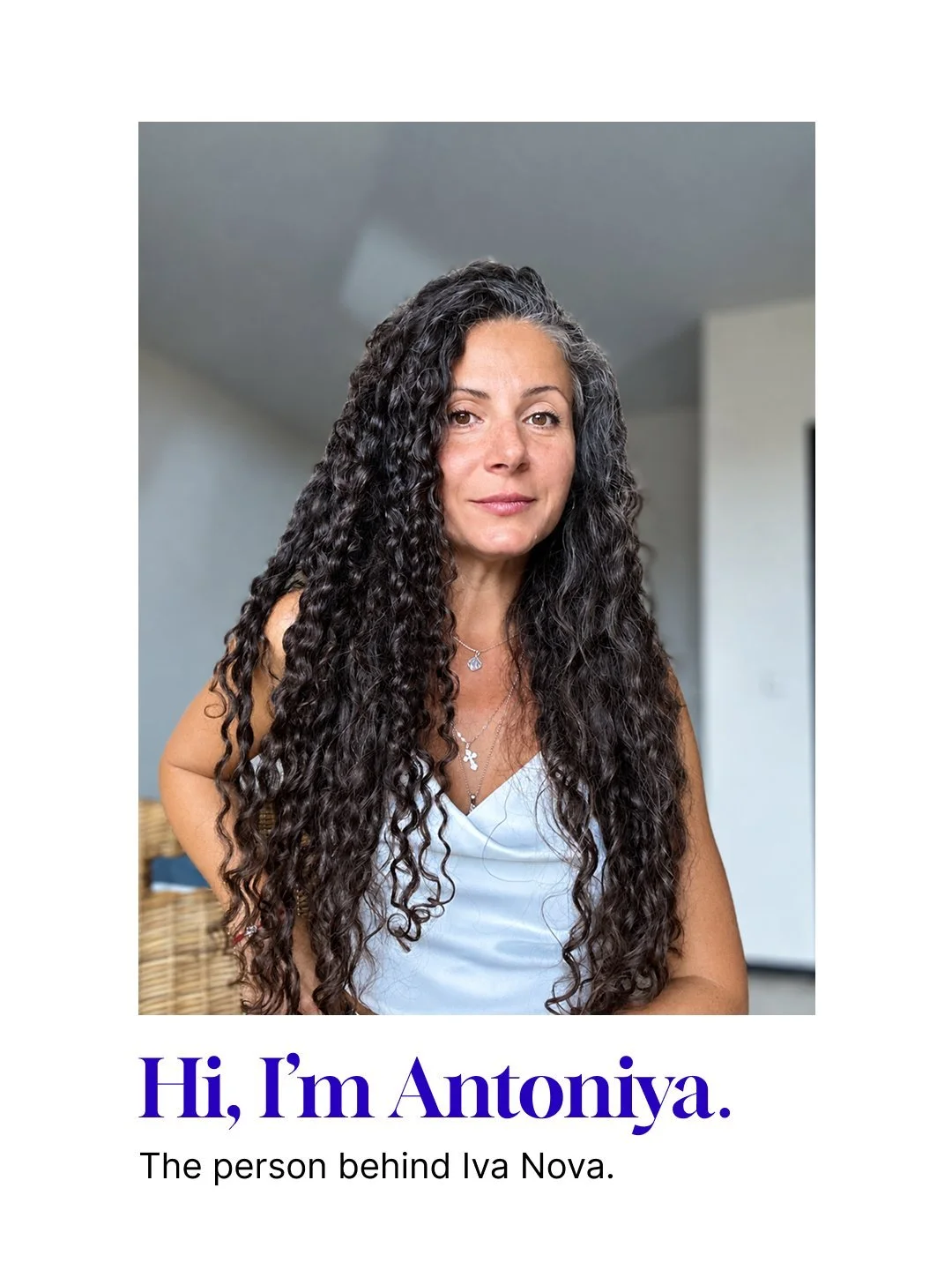 Hi, I'm Antoniya &mdash; the person behind IVA NOVA astrology. ✨

If you're new here, welcome! 💜 And if you've been around for a while, I realized I've never properly introduced myself. So here we go! :)

For as long as I can remember, I've been fas