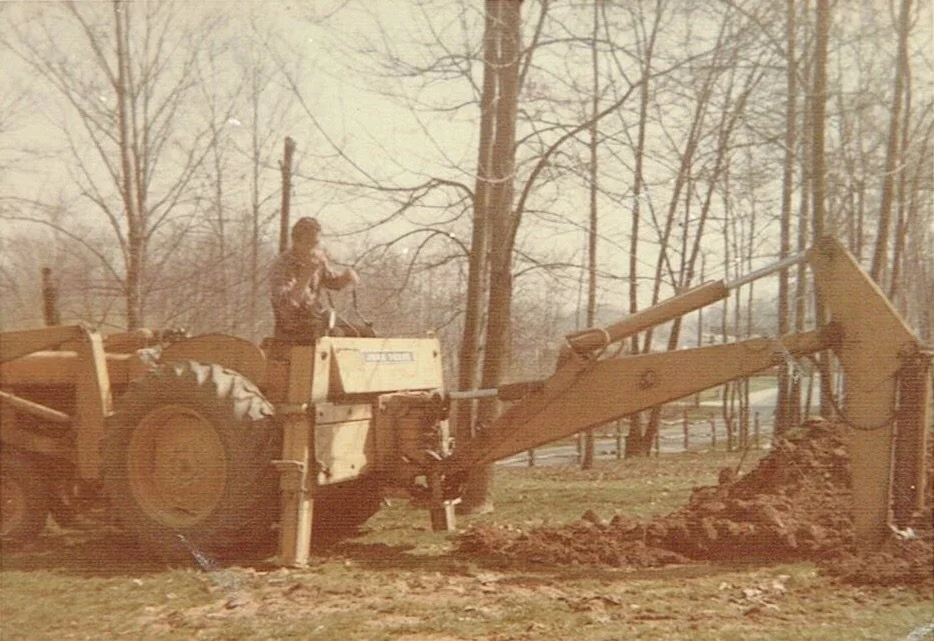 Excavation experience spanning decades.  Backhoe excavation is family business