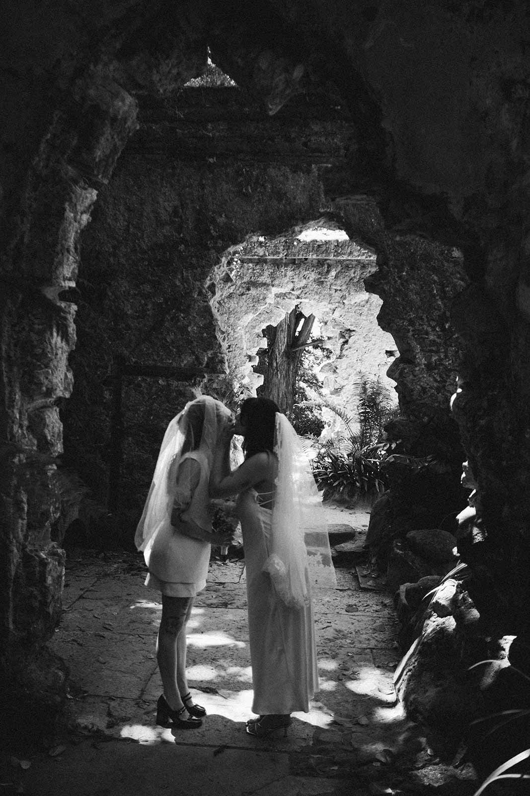 Elopement in Portugal, Sintra Ruins, LGBTQIA