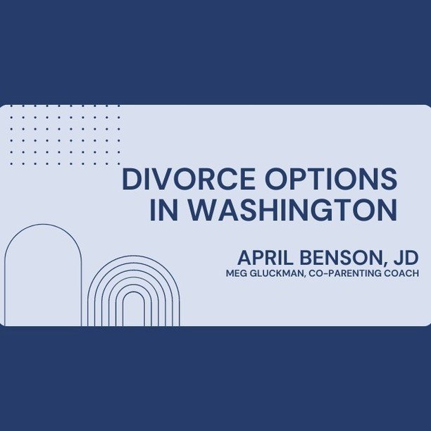 📺️ NEW VIDEO! ⁠
⁠
I'm SOOO happy to share this new video that attorney April Benson and I made, talking through the King County Collaborative Law's diagram of divorce options in WA.⁠
⁠
It's meant to be a primer on options for navigating divorce in W