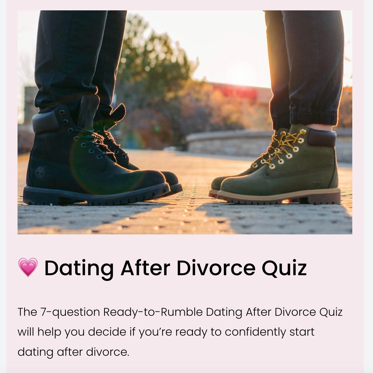 💕Curious about dating after divorce? Wonder when you'll know you're ready to start? I've got some tips!⁠
⁠
You want to start your next relationship off on the right foot. ⁠
⁠
It's not about waiting a certain amount of time, it's about whether you ha