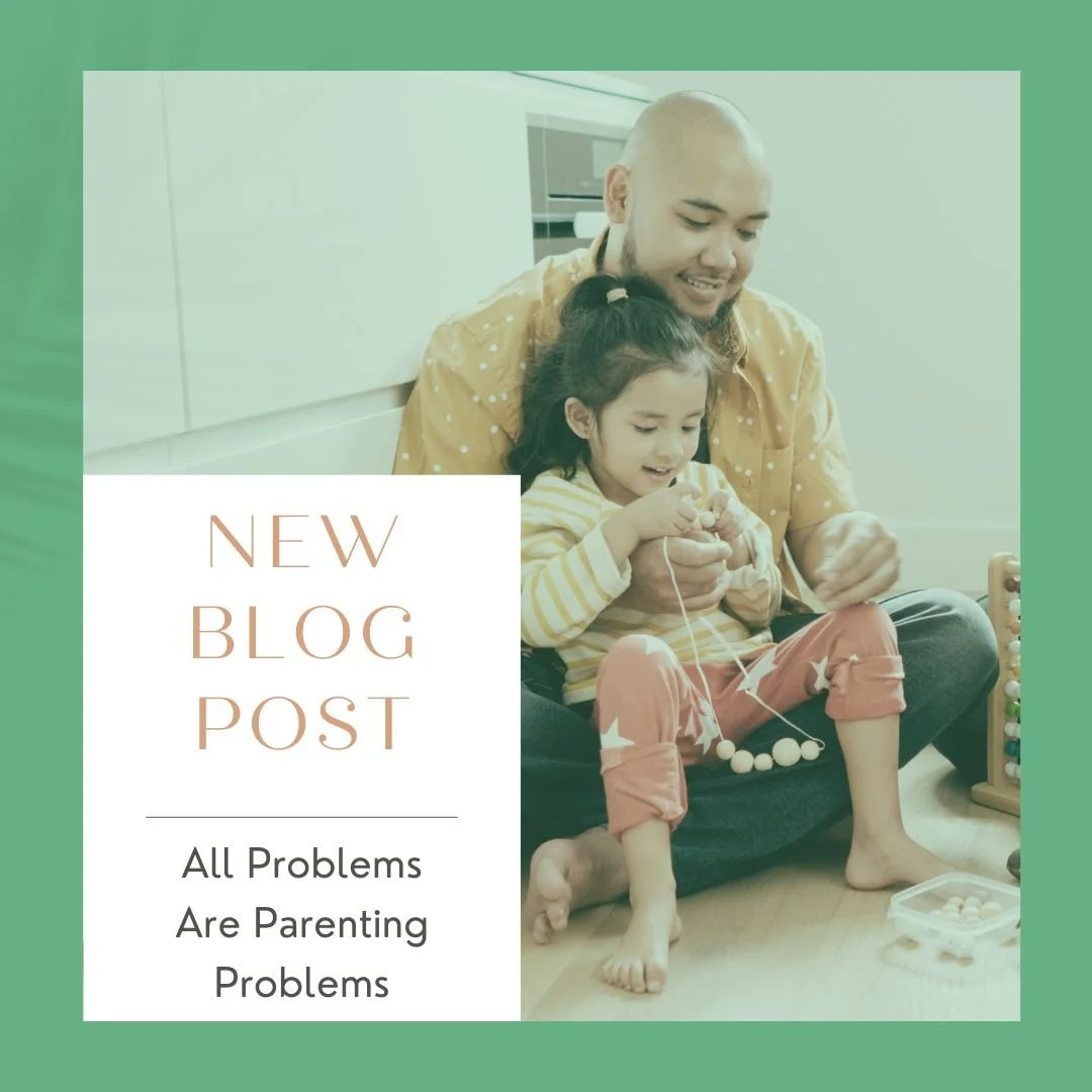 I had one of those &quot;aha&quot; moments this morning. While getting coached by @jenbelltate (yes, coaches get coached too!) she dropped this wisdom bomb:

&quot;All problems are parenting problems.&quot;

Let that sink in for a moment.

Here's wha