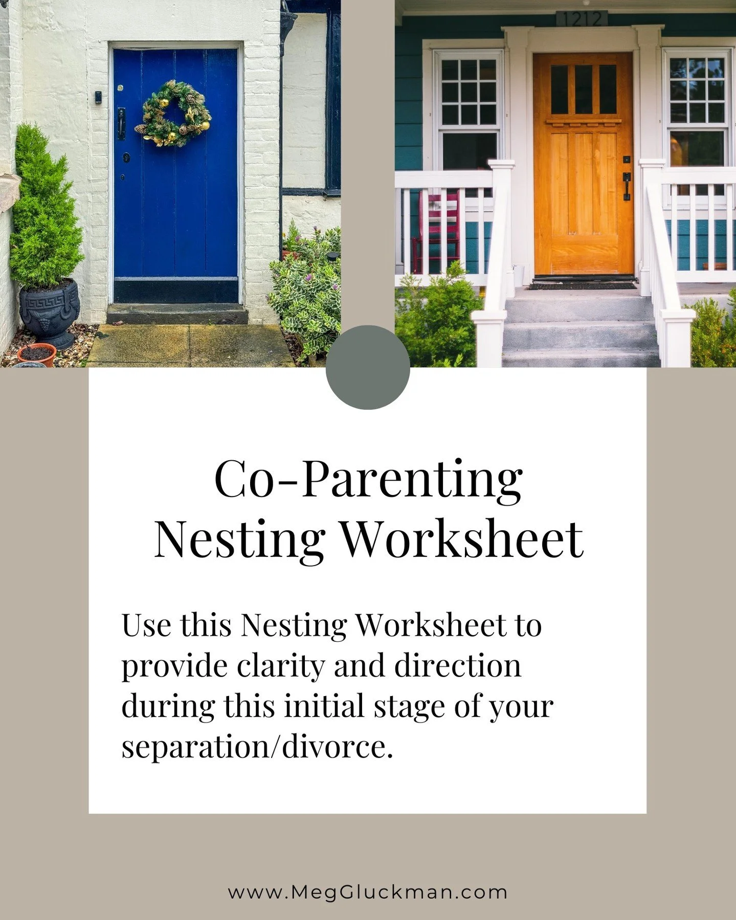 Many separating/divorcing families &ldquo;Nest&rdquo; for a short amount of time (typically weeks or a few months) as they figure out their transition plan. 
 
Nesting is a co-parenting arrangement in which the children remain in the family home whil