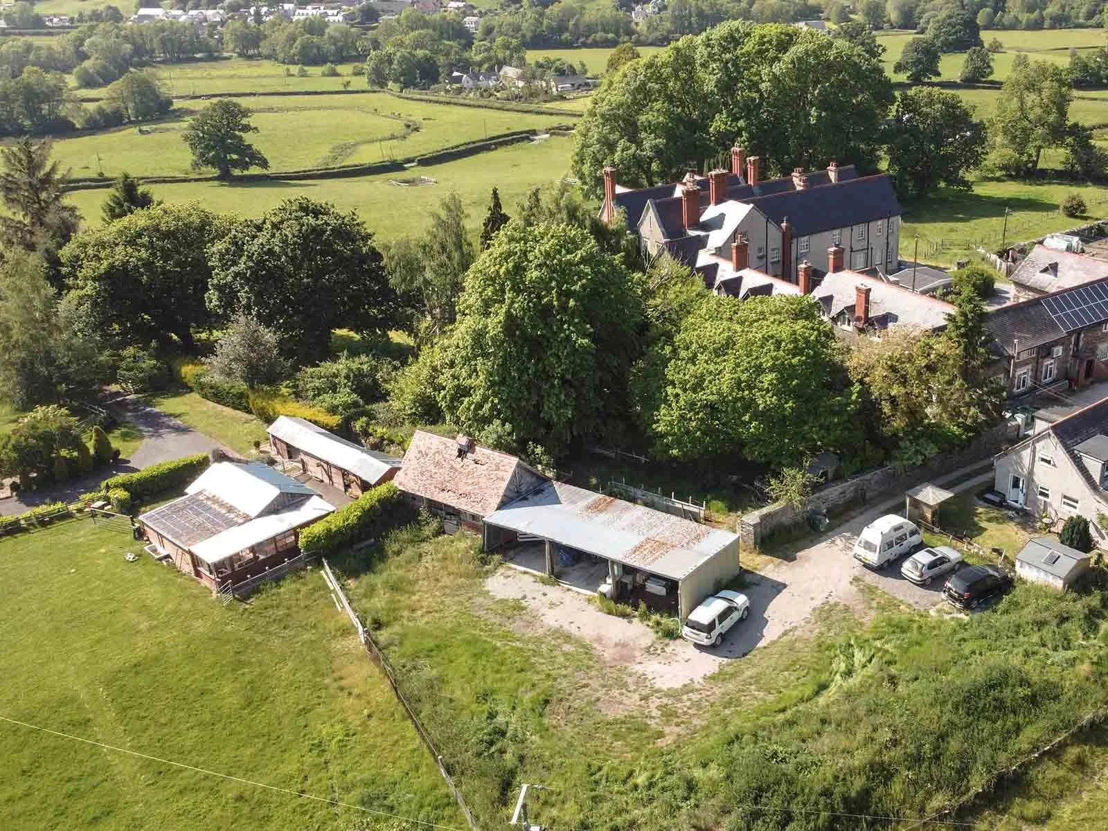 Historic Building Restoration – Aerial Site Context, Denbighshire
