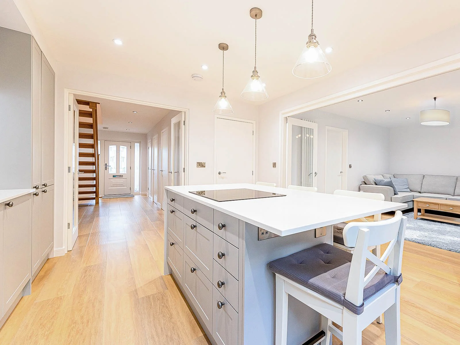 Open-Plan Kitchen And Living Layout