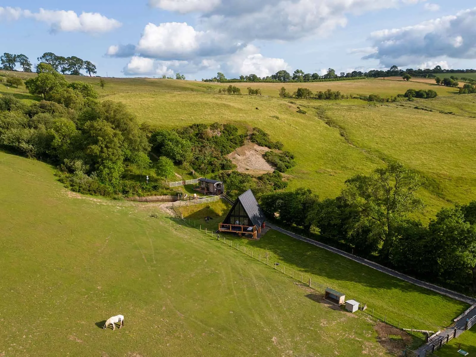 Lodge Design Scandinavian Lodge Aerial Landscape Setting