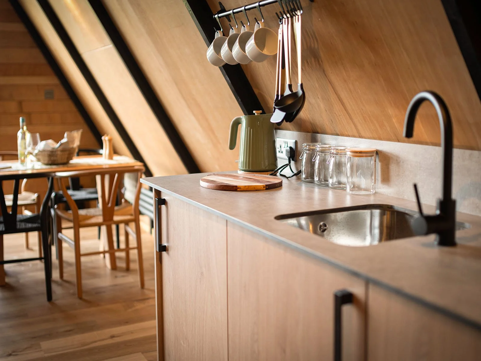 Lodge Design Scandinavian Lodge Kitchenette Dining Area