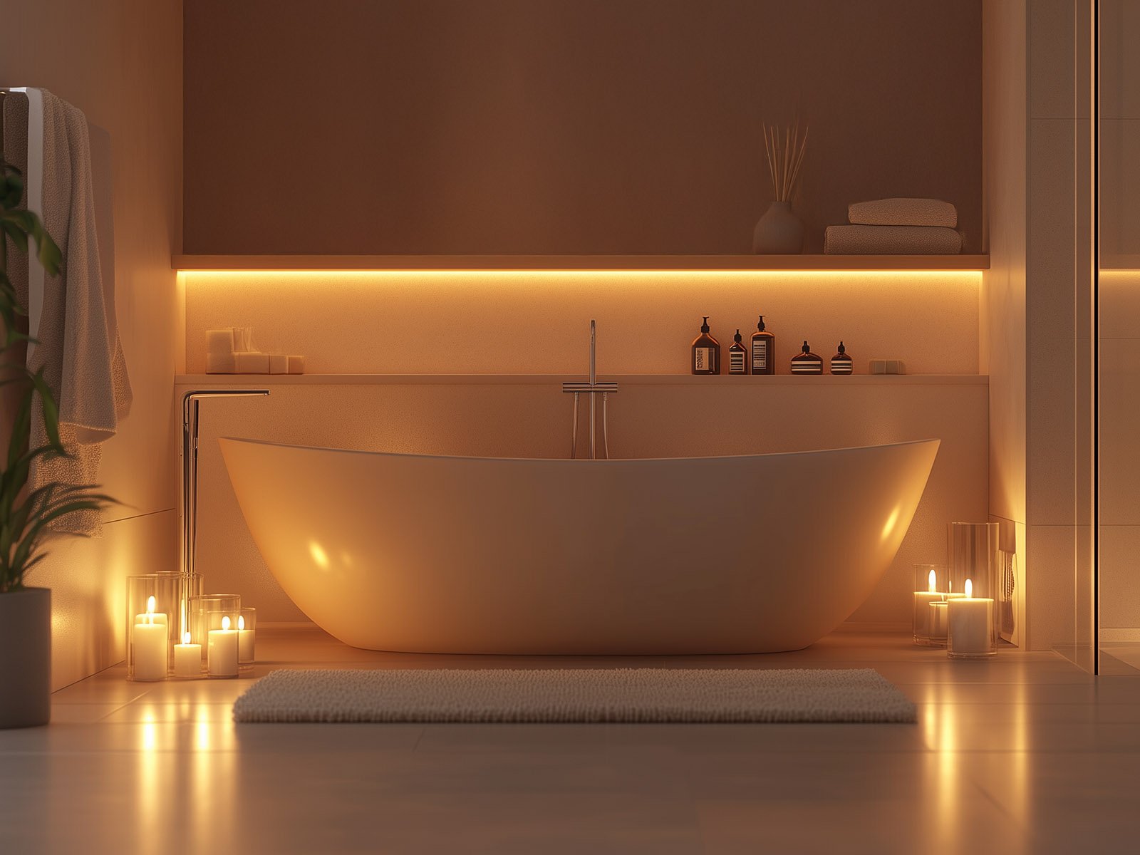 New Build House Design – Freestanding Bath Bathroom Interior