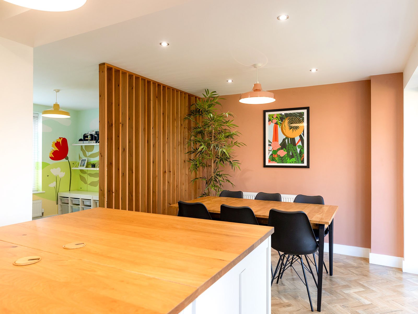 Garage Conversion Open Plan Dining Space, Denbighshire