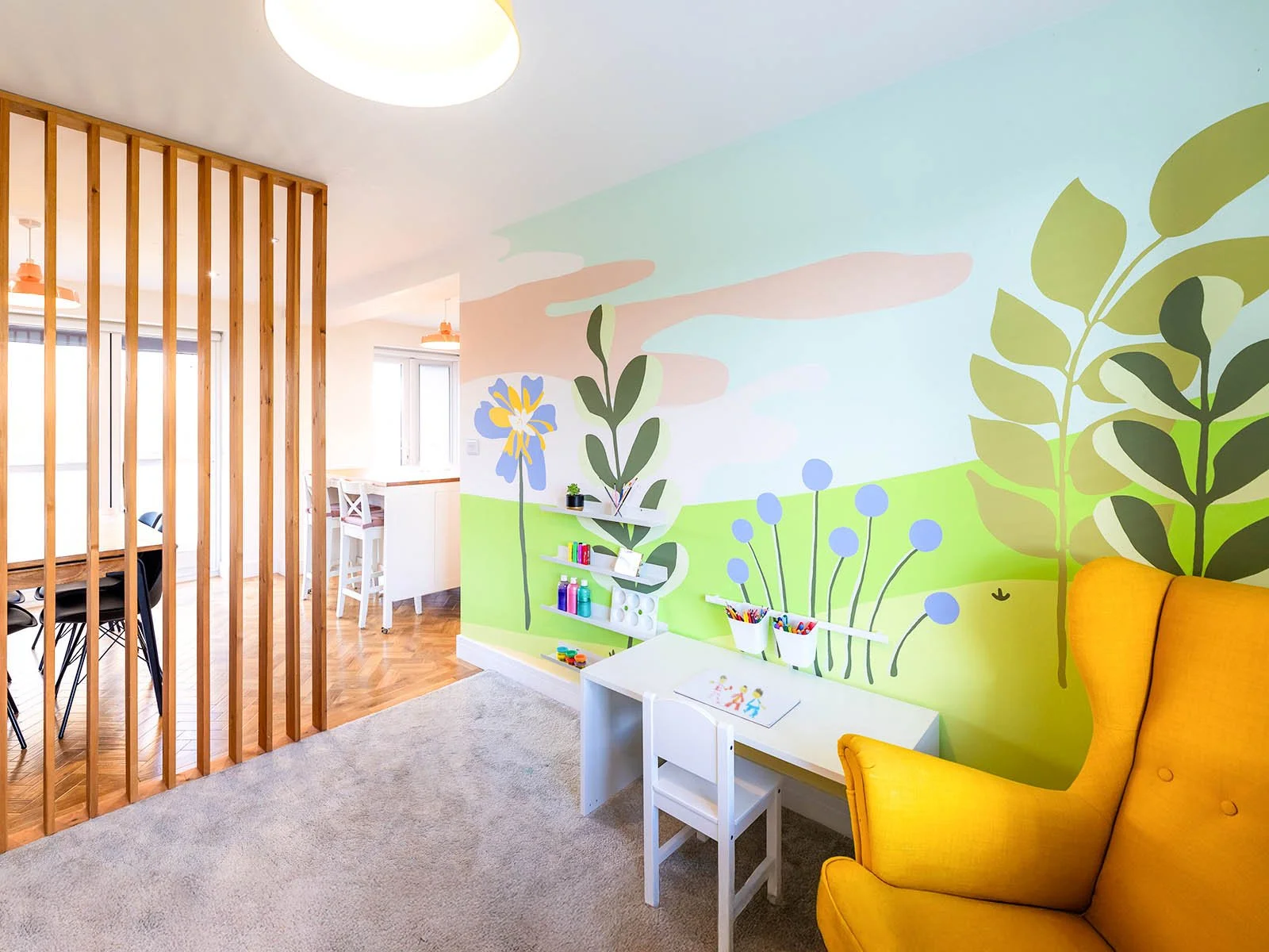 Garage Conversion Family Playroom Interior, Ruthin