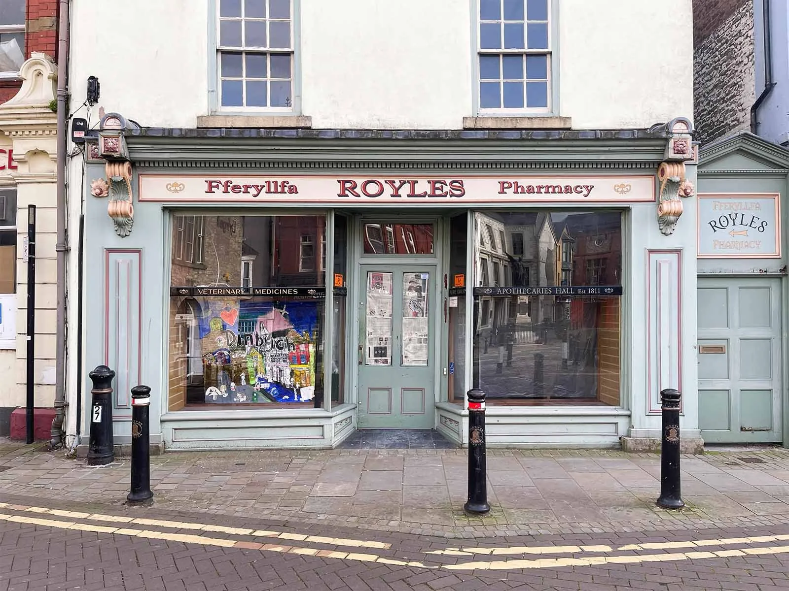 Shop Design Existing Pharmacy Shopfront in Denbigh