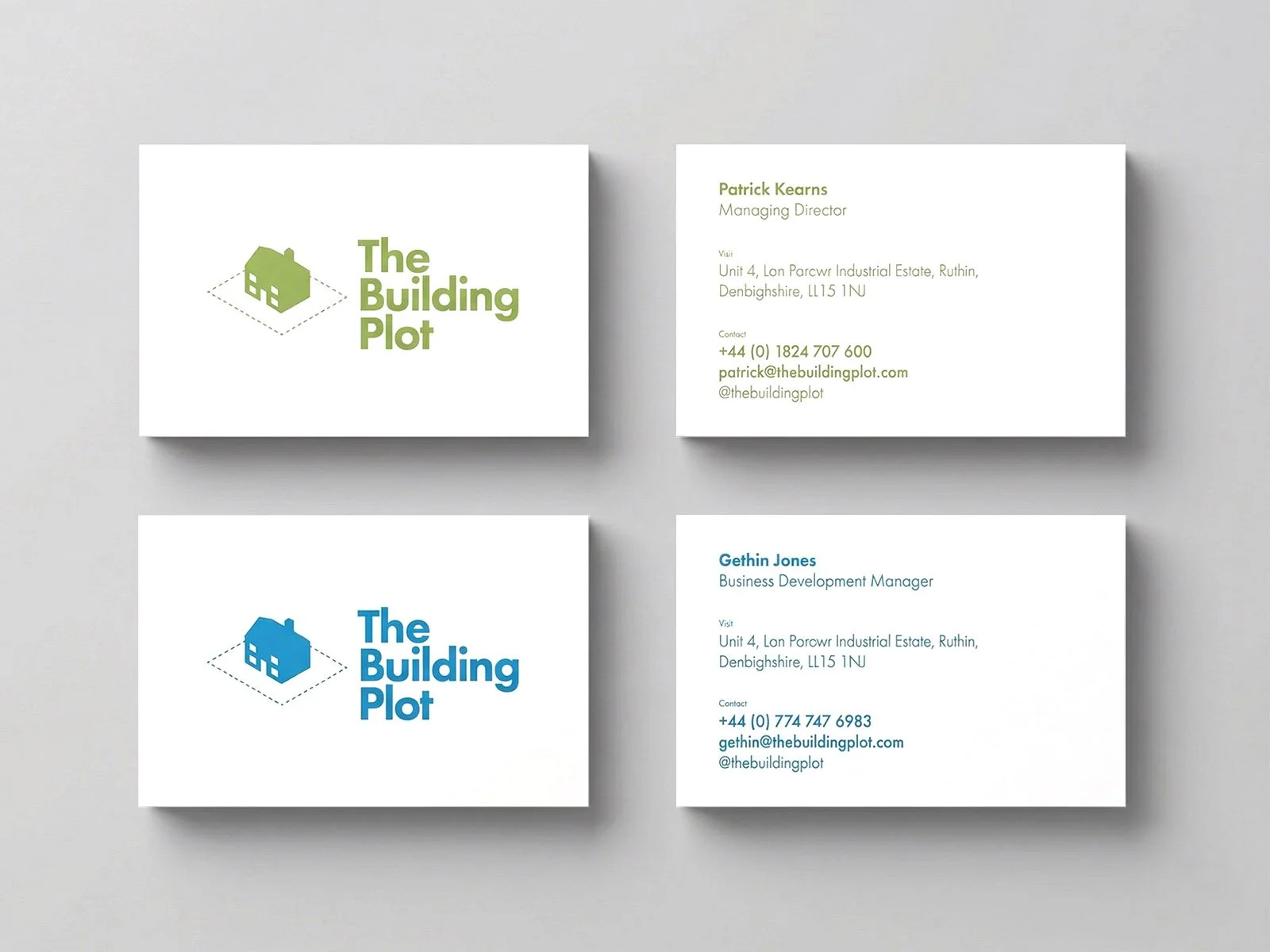 Business cards (front &amp; back set)