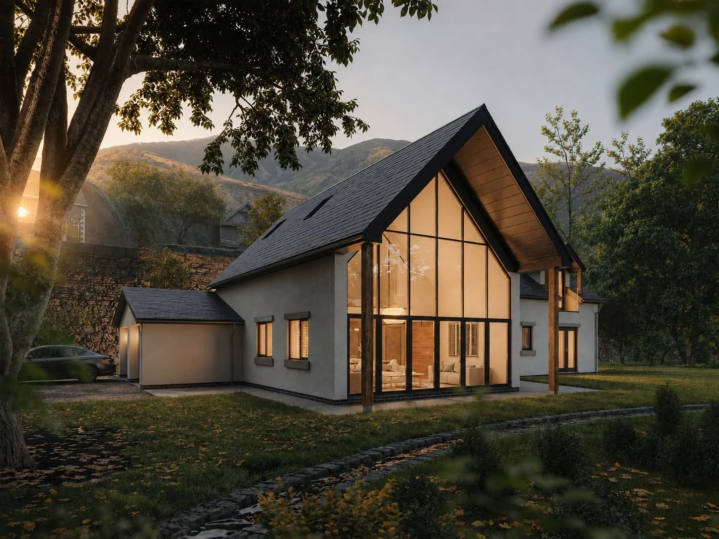 new-build-gerddi-mynach-evening-exterior.jpg