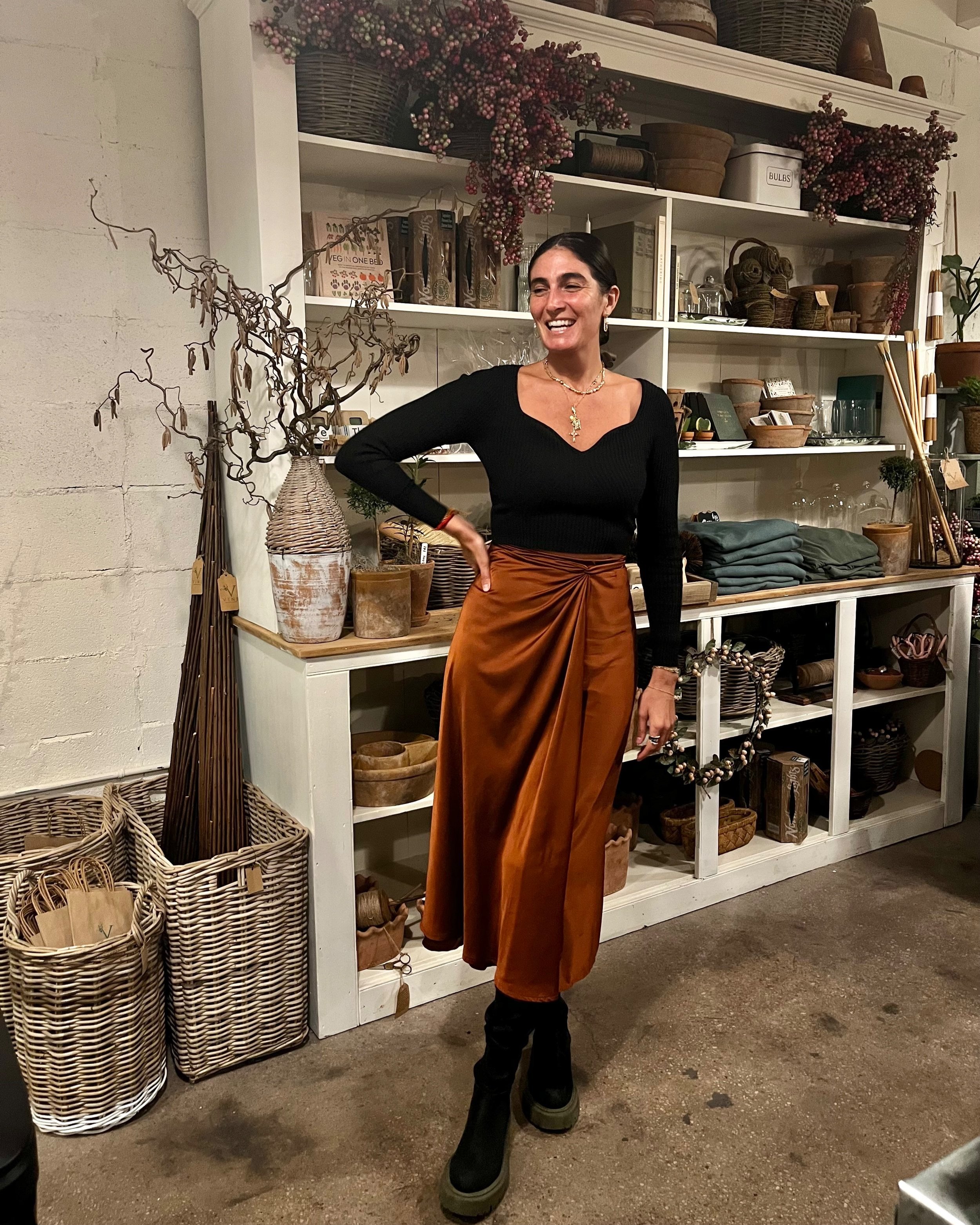 Siena Satin Ulu Wrap Skirt