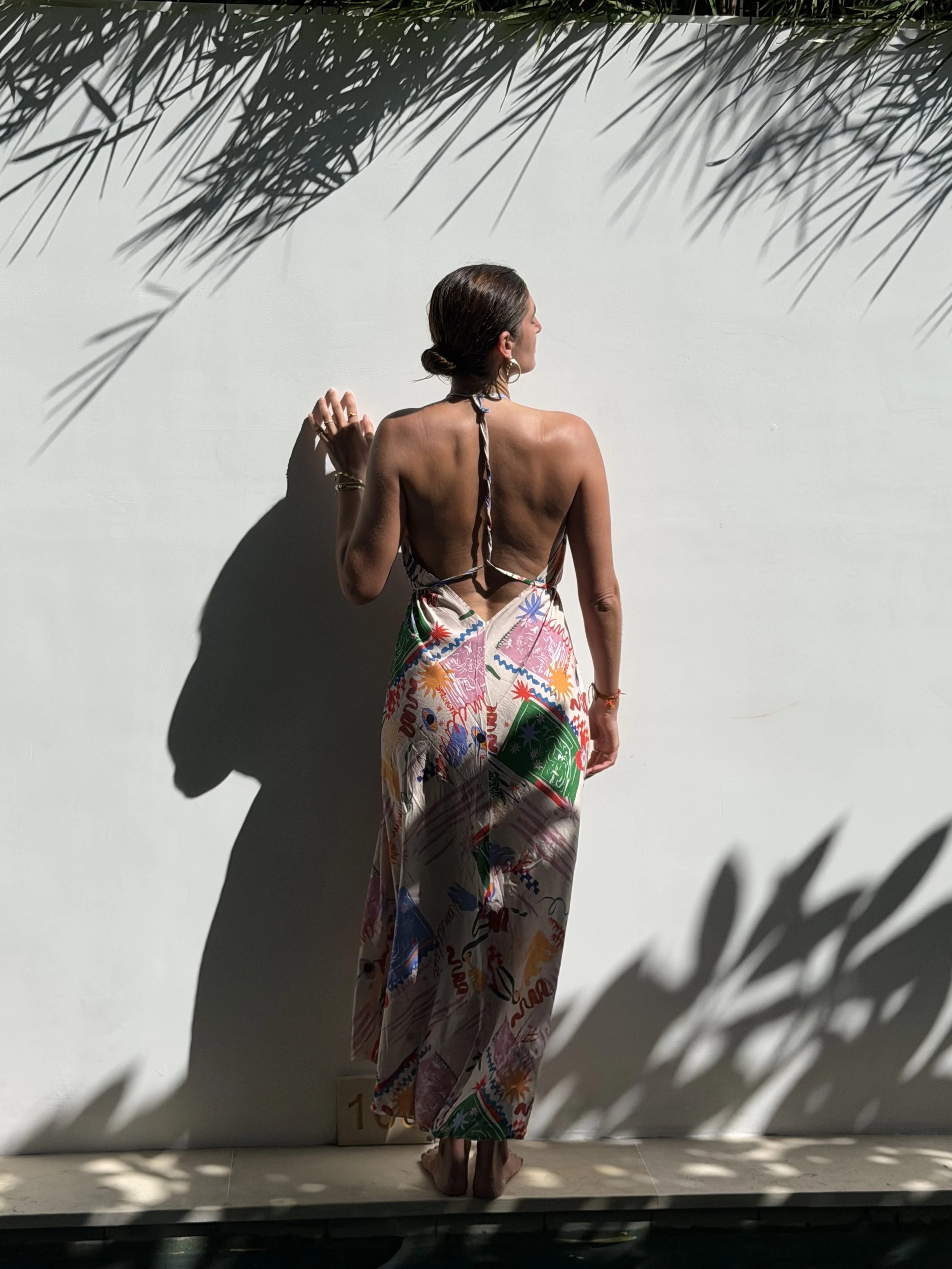 Luca Lowback Dress - Violet