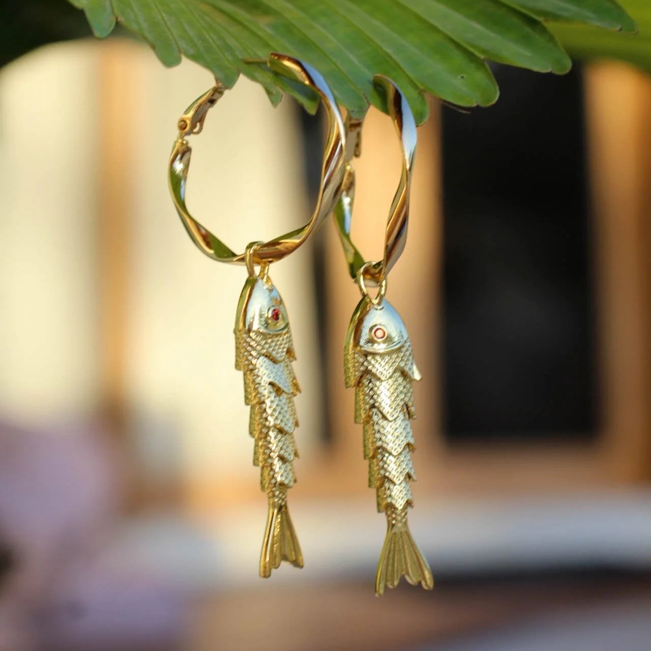 Lucky Catch Hoop Earrings