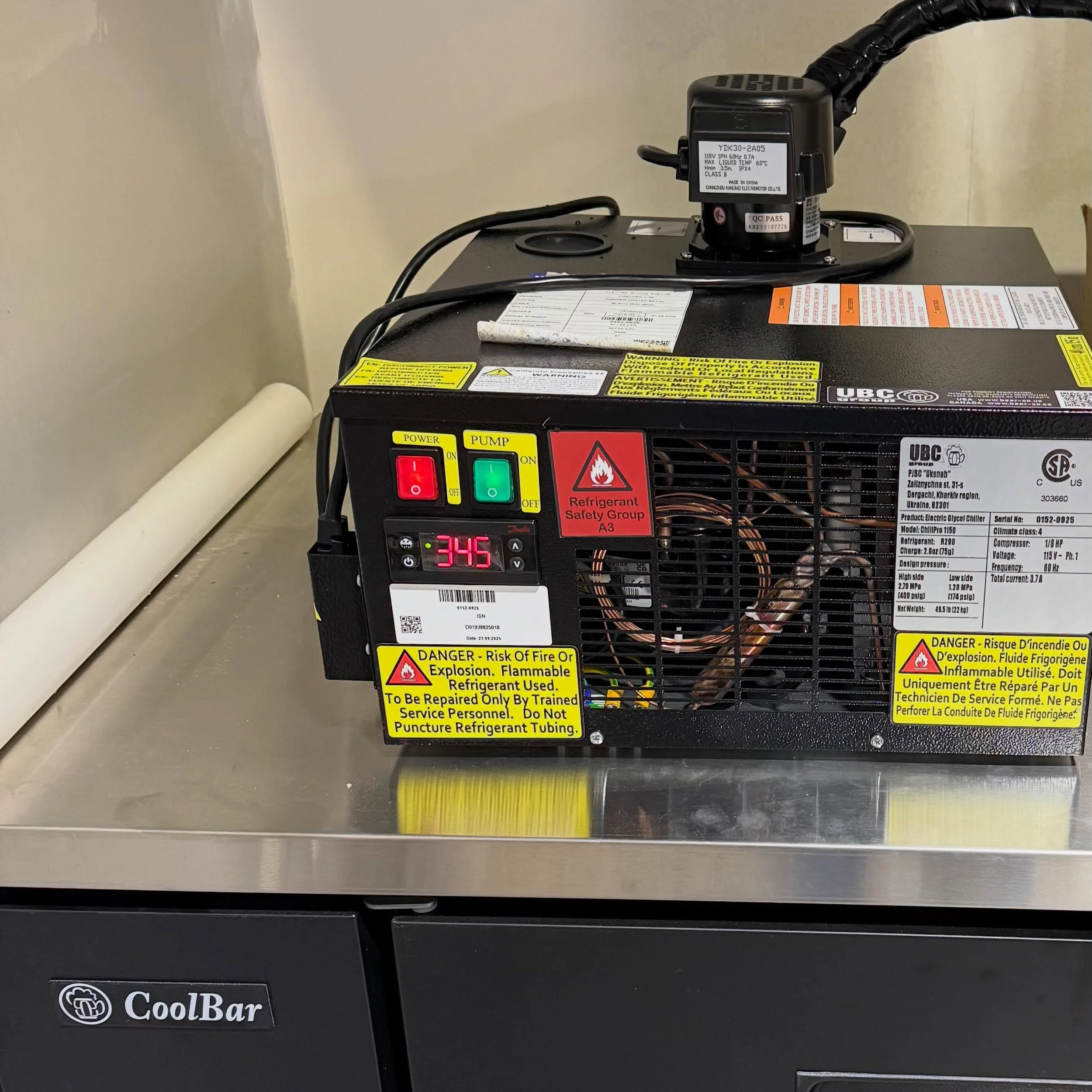 Cooling things down at @modernpowerandcontrol 

Installed a new glycol unit for their custom set up.  Big and small we do it all!