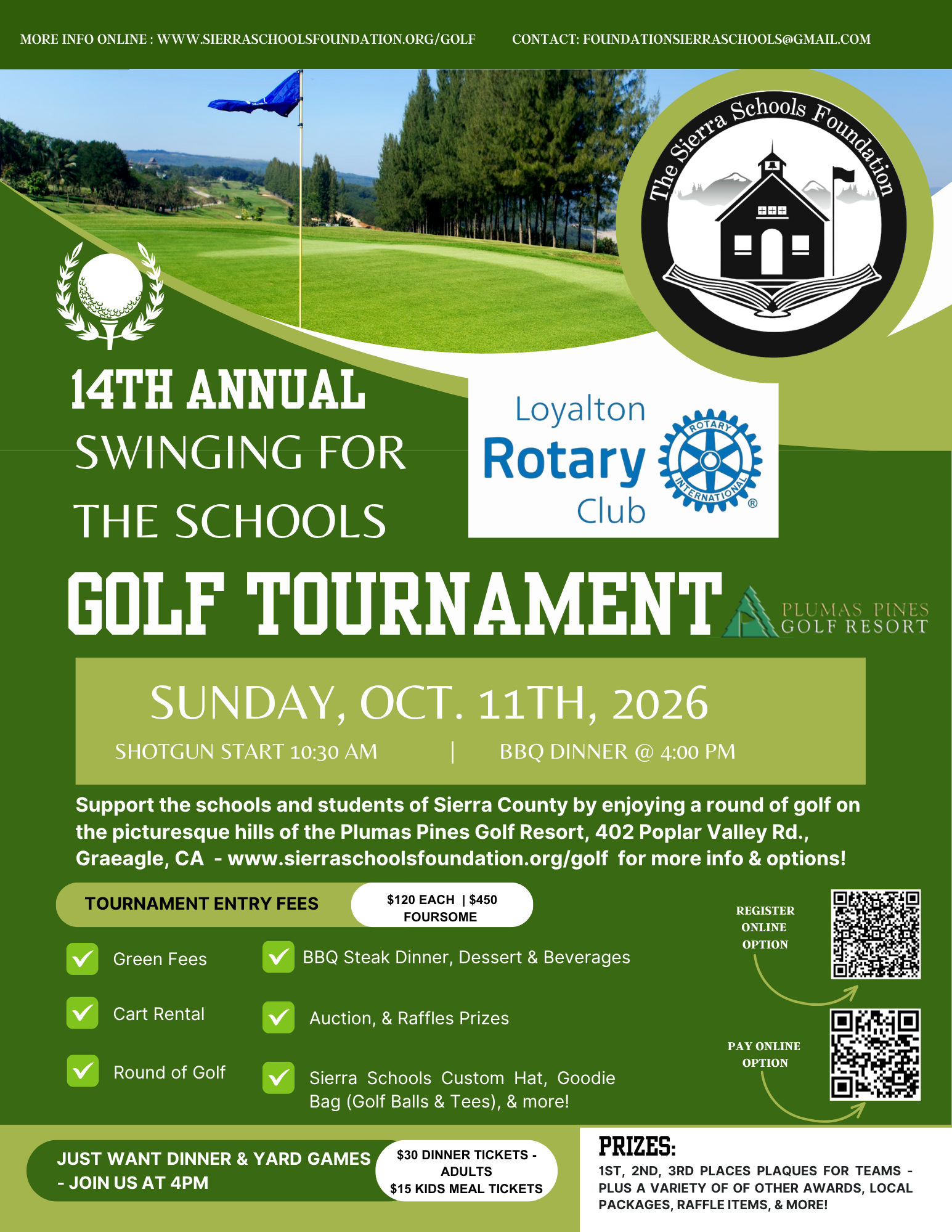 Swinging for the Schools Golf Tournament