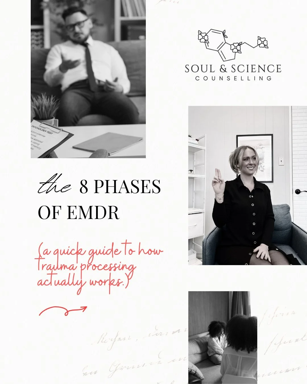 The 8 Phases of EMDR Therapy &mdash; how trauma processing really works ⤵

EMDR sounds intense when you first hear &ldquo;8-phase protocol,&rdquo; but honestly? The beginning of EMDR looks a lot like regular therapy. We spend time getting to know eac