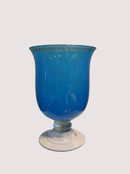 Lenox Teal Blue Speckled Vase