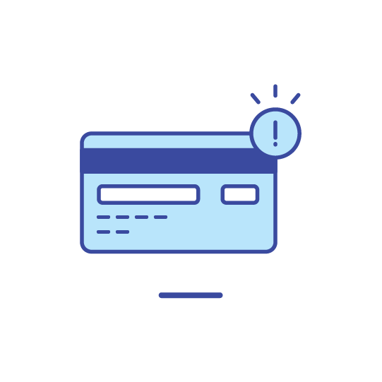 Icon of a web browser window with an alert symbol indicating a warning or issue.