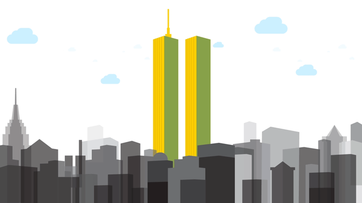 September 11th, 2001 is a beautiful morning in New York City.