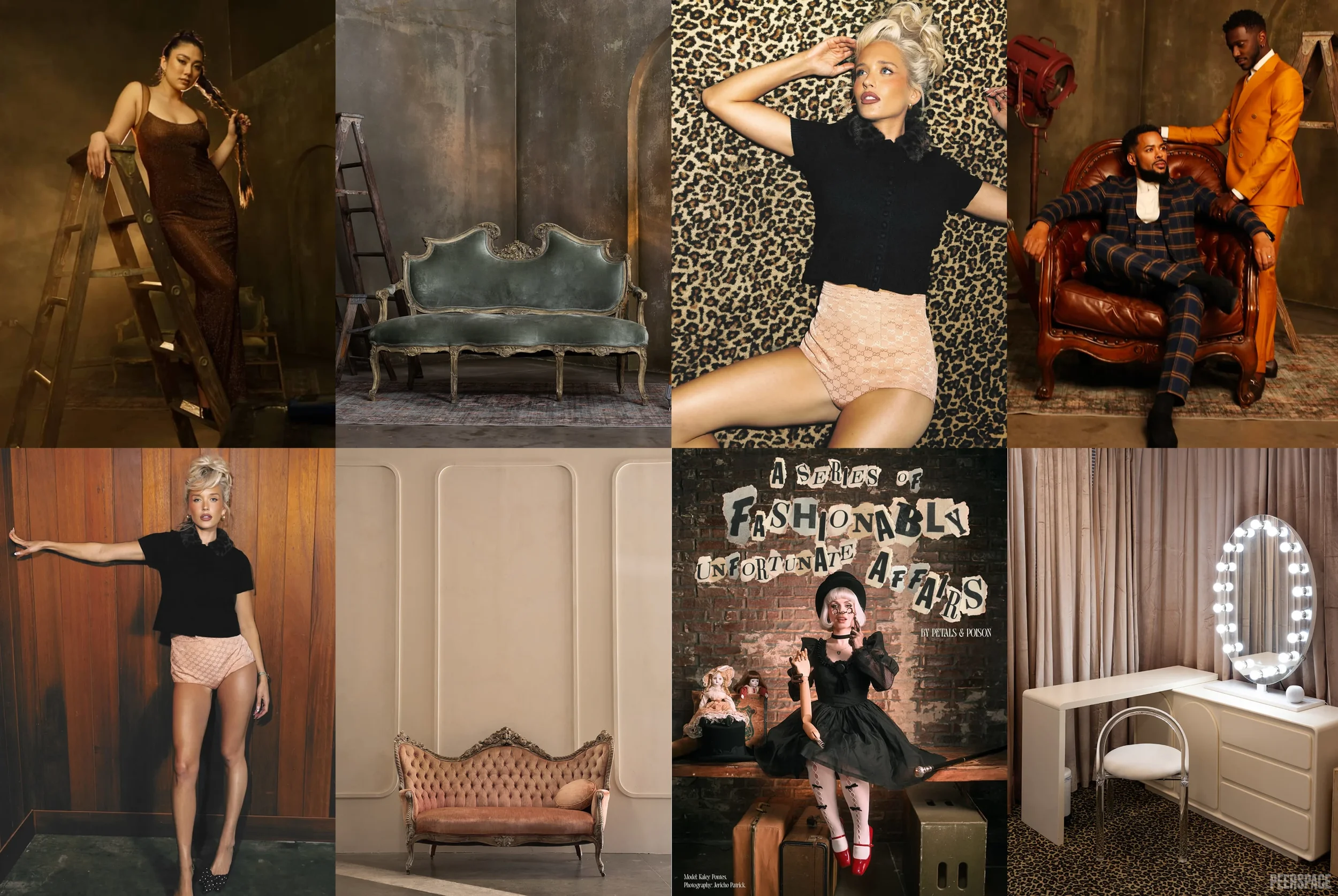 Stu2, a photo studio space available for rental in Los Angeles in the Vanity Fair vintage design and aesthetic.