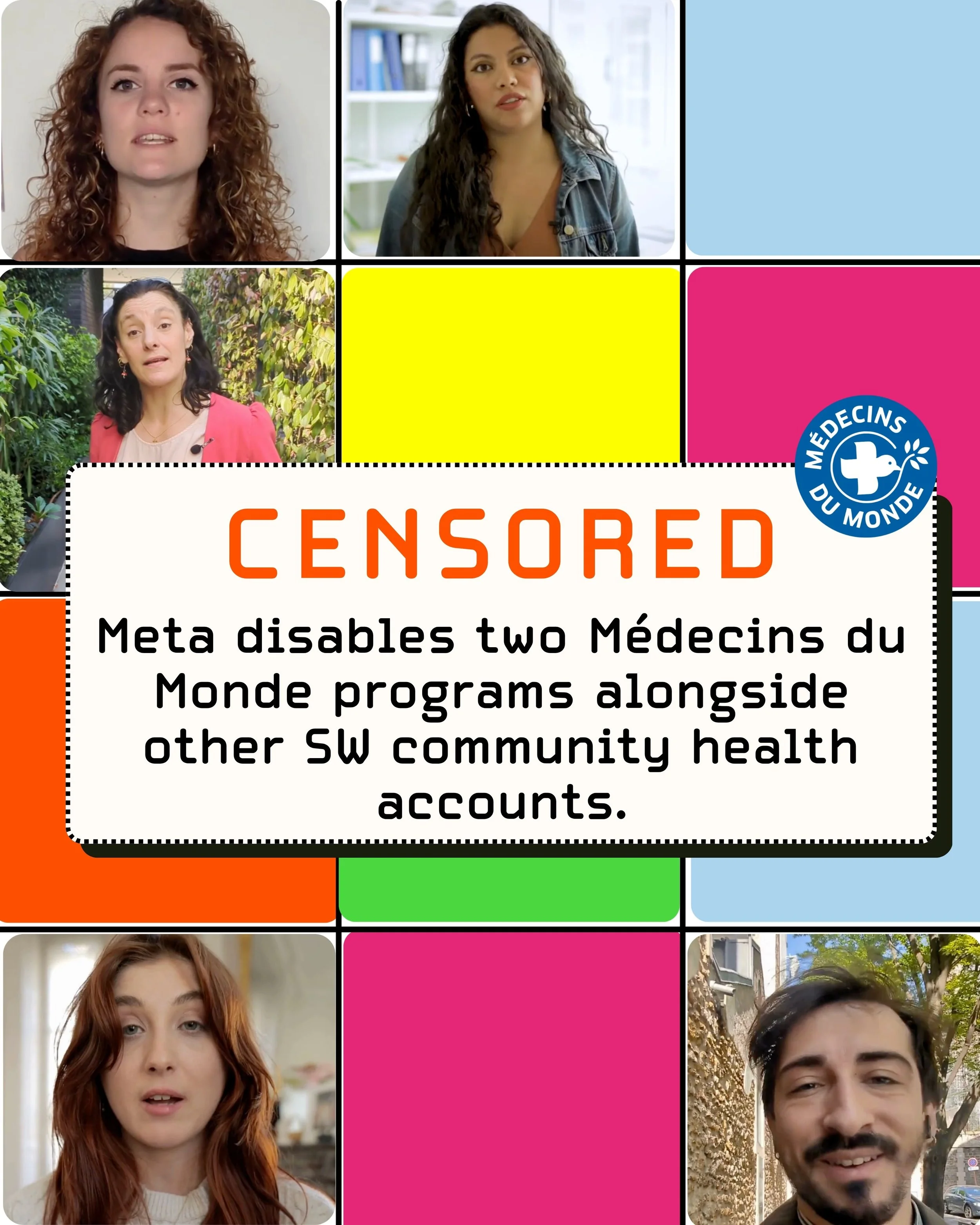 Meta suspends Médecins du Monde SW health programs