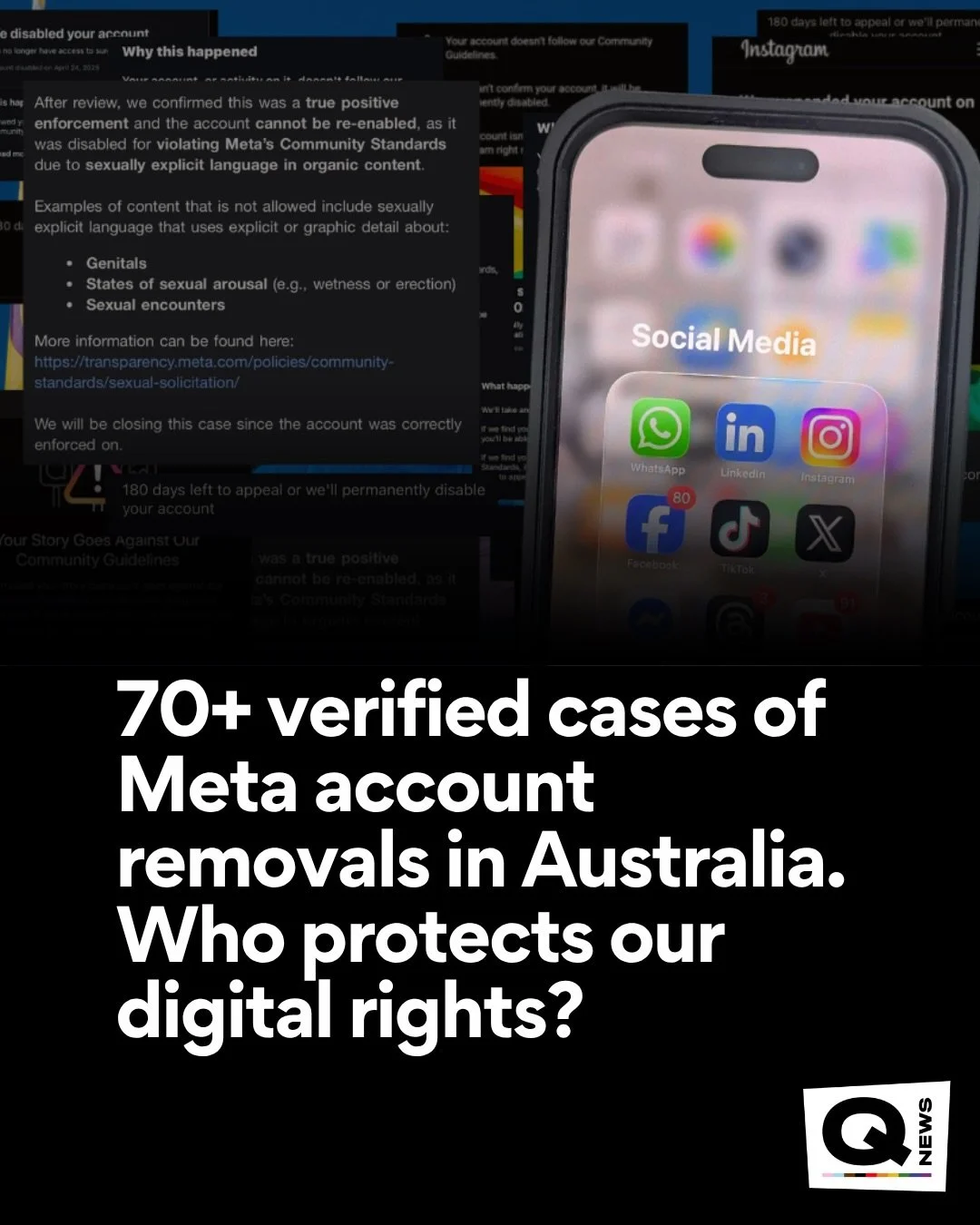 Meta account removals surge across Australia, with 70+ verified cases