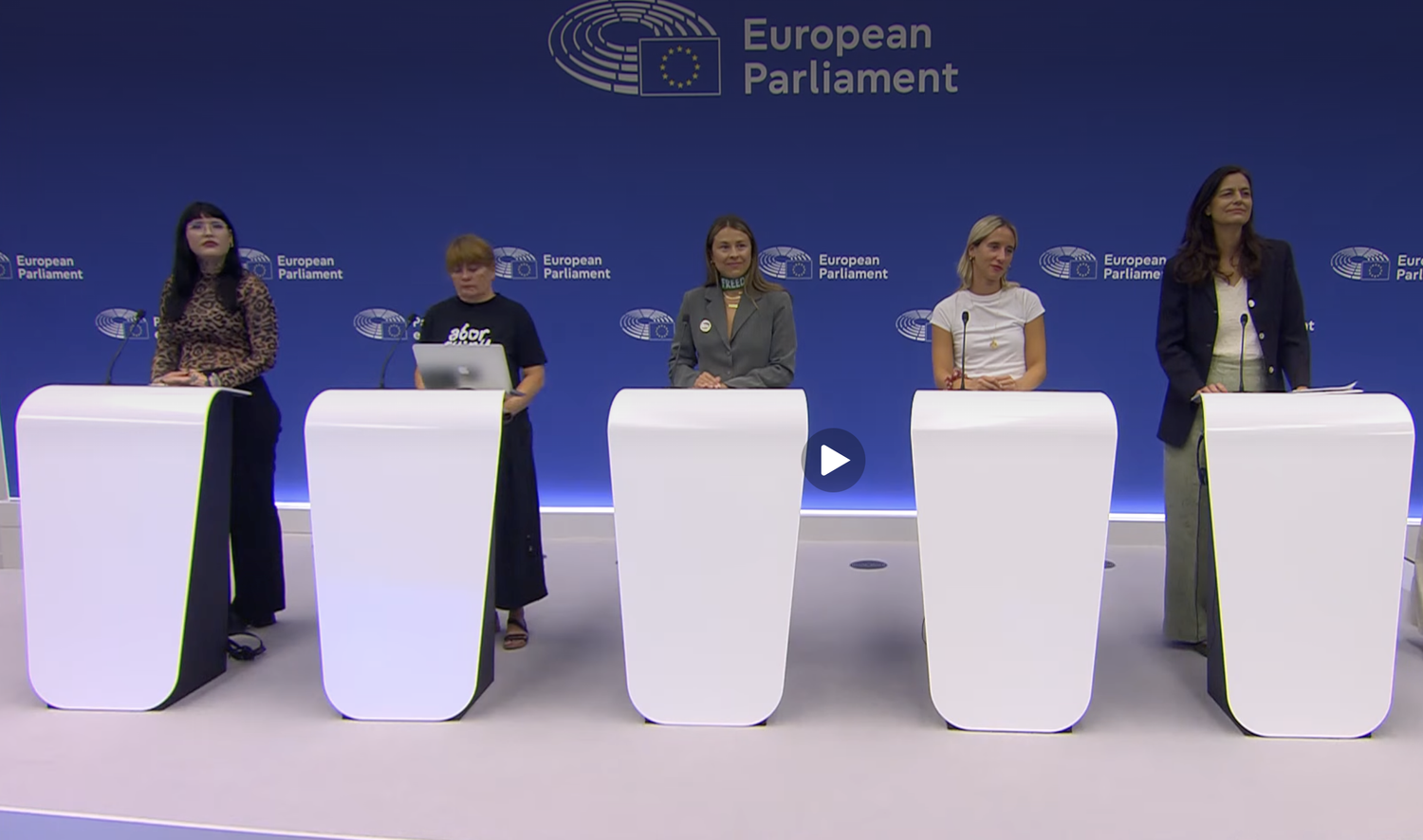 Repro Uncensored press conference at the European Parliament in Strasbourg