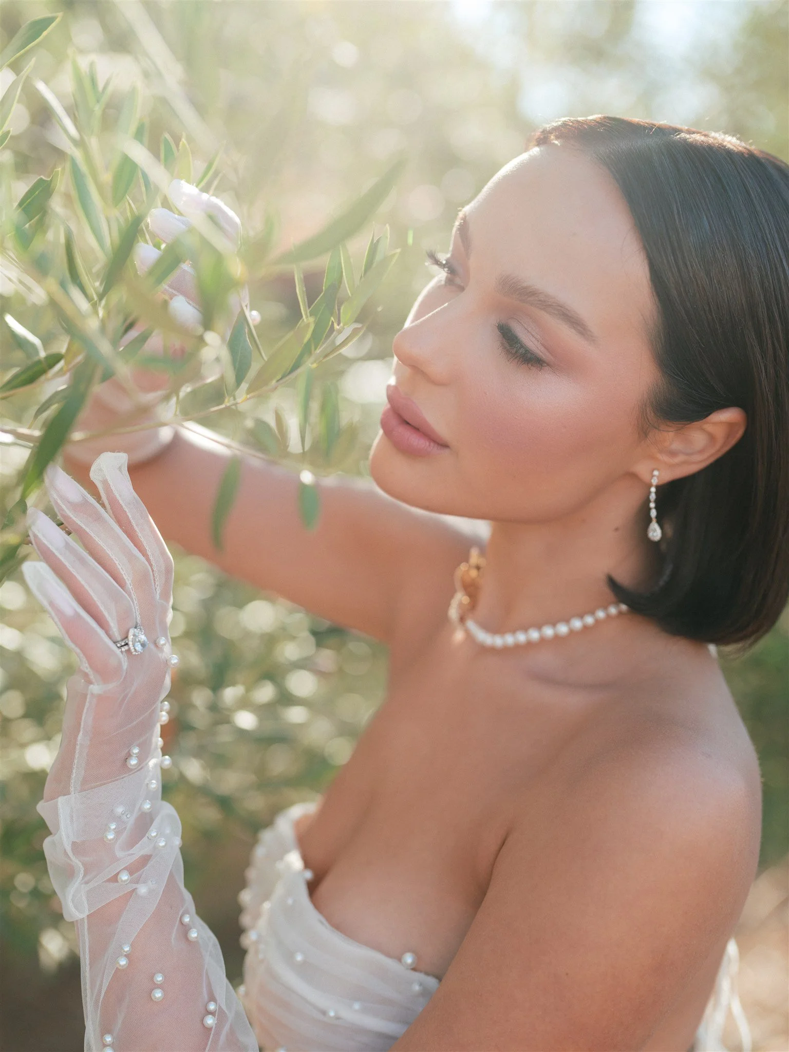Perfect Lighting at Topa Vista for bridal portraits