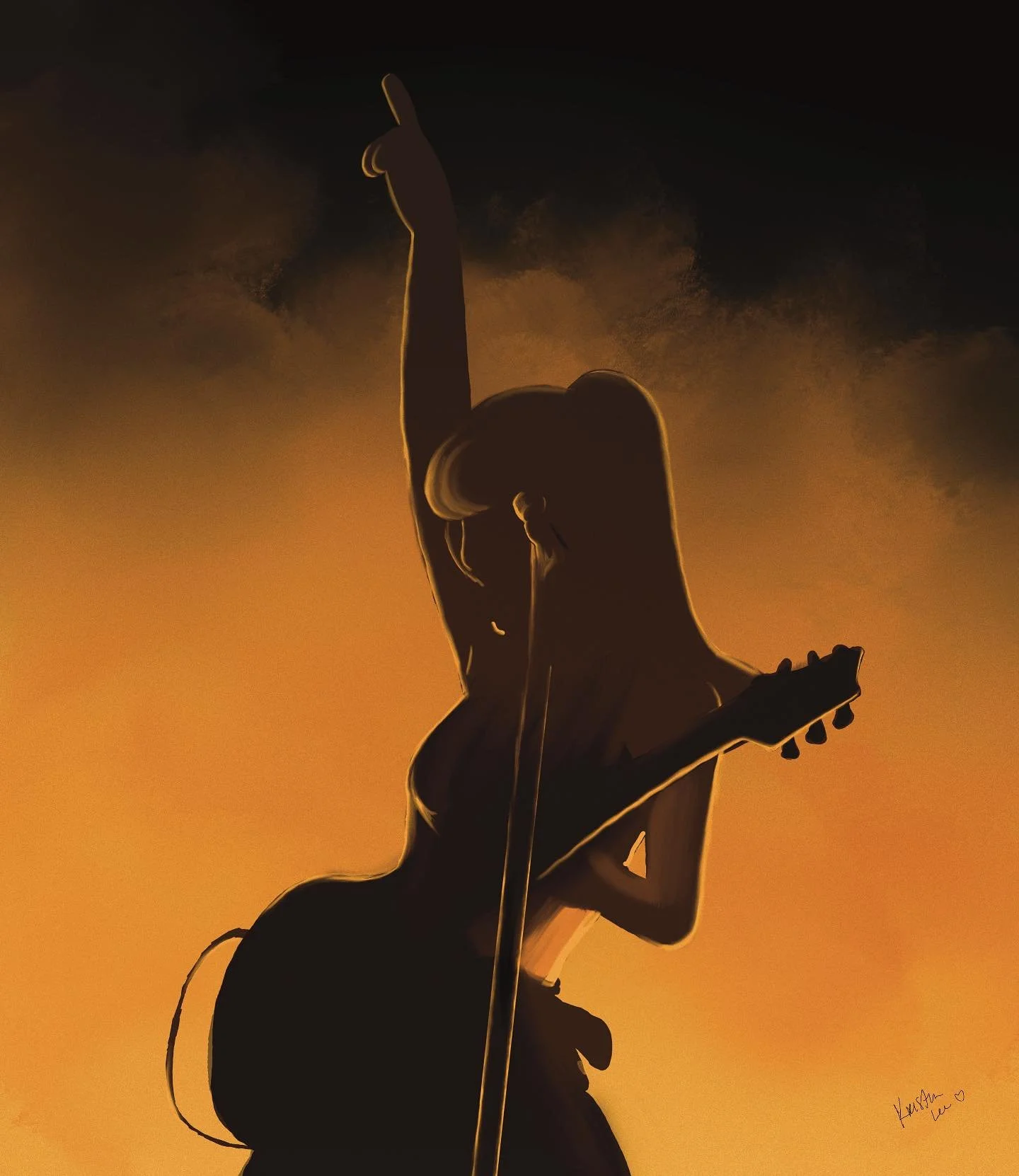 Rockstar Heejin 🎸 

@0ct0ber19 ur so cool

A wip that&rsquo;s been sitting in procreate for an eternity 🧍🏽&zwj;♀️ I&rsquo;m sorry heejin 😩

#heejin #artms #jeonheejin #loona