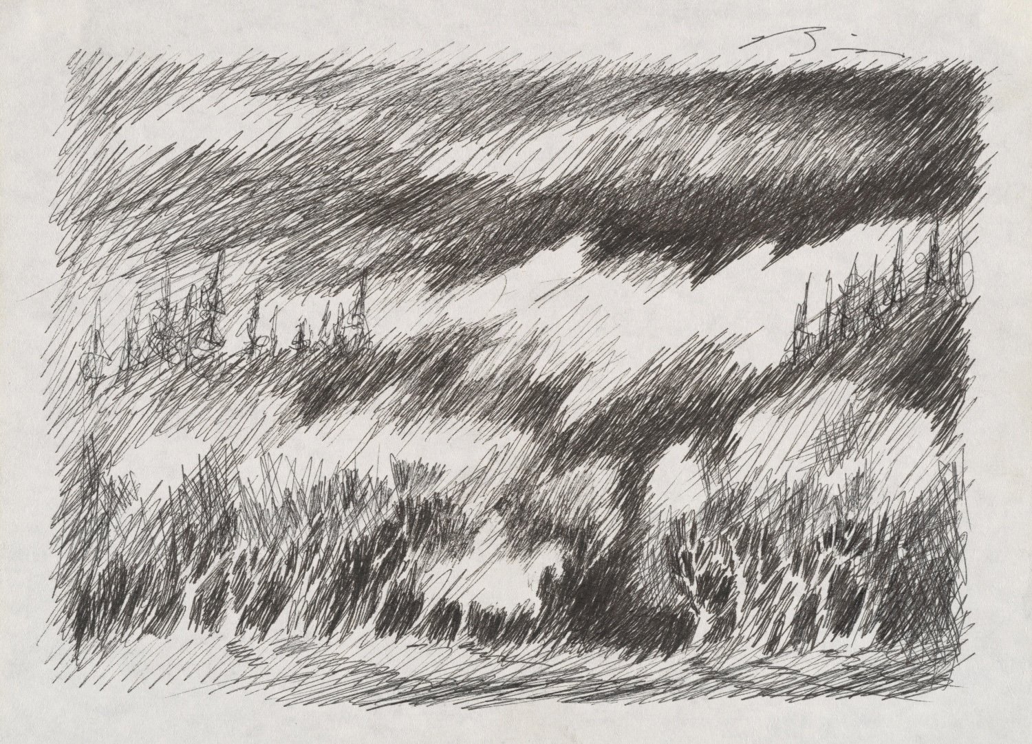 A White Horse Going into the Woods | 1993