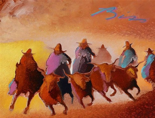Long Horns on the Run | Circa 1988