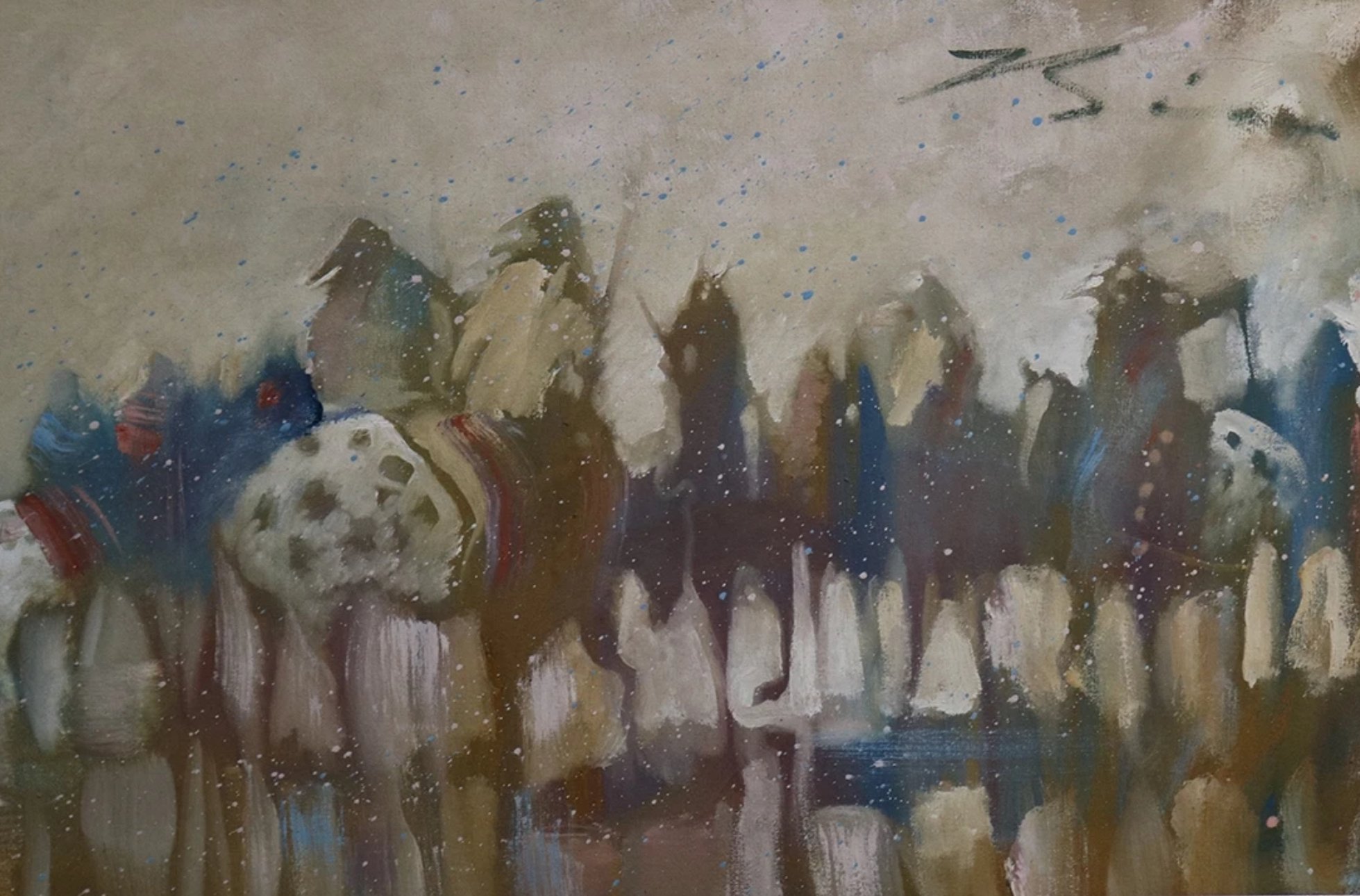 Warrior with Blue Flakes | 1995