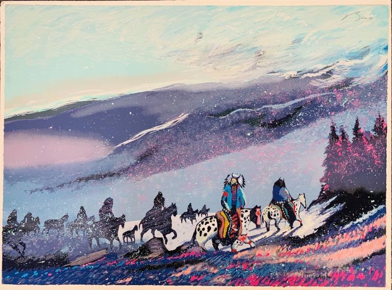 Blizzard Along the Bear Tooth Range | 1988