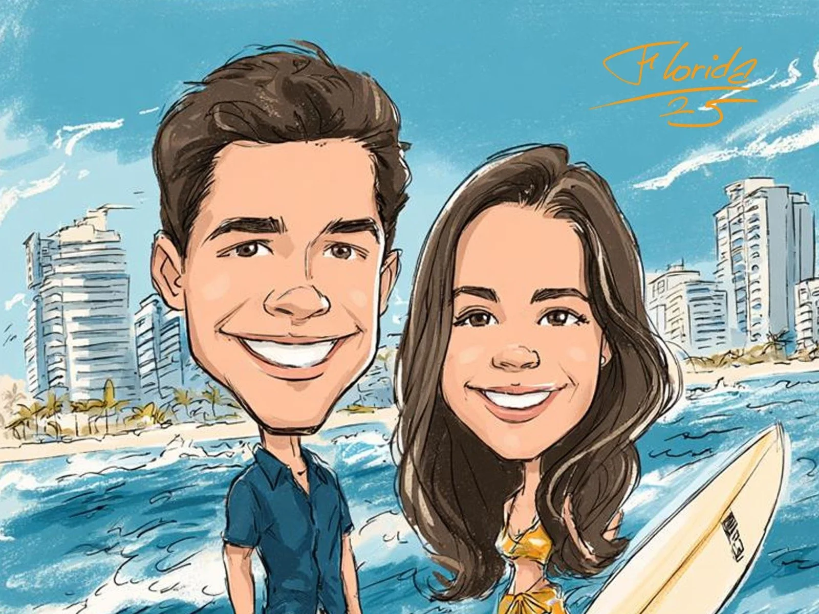 Digital Caricature - Beach theme.jpg