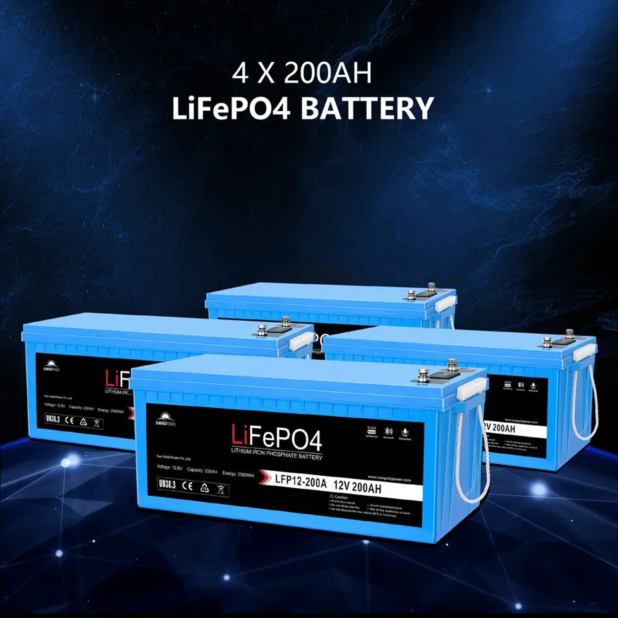 4x 200ah lifepo4 litium solar batteries.webp