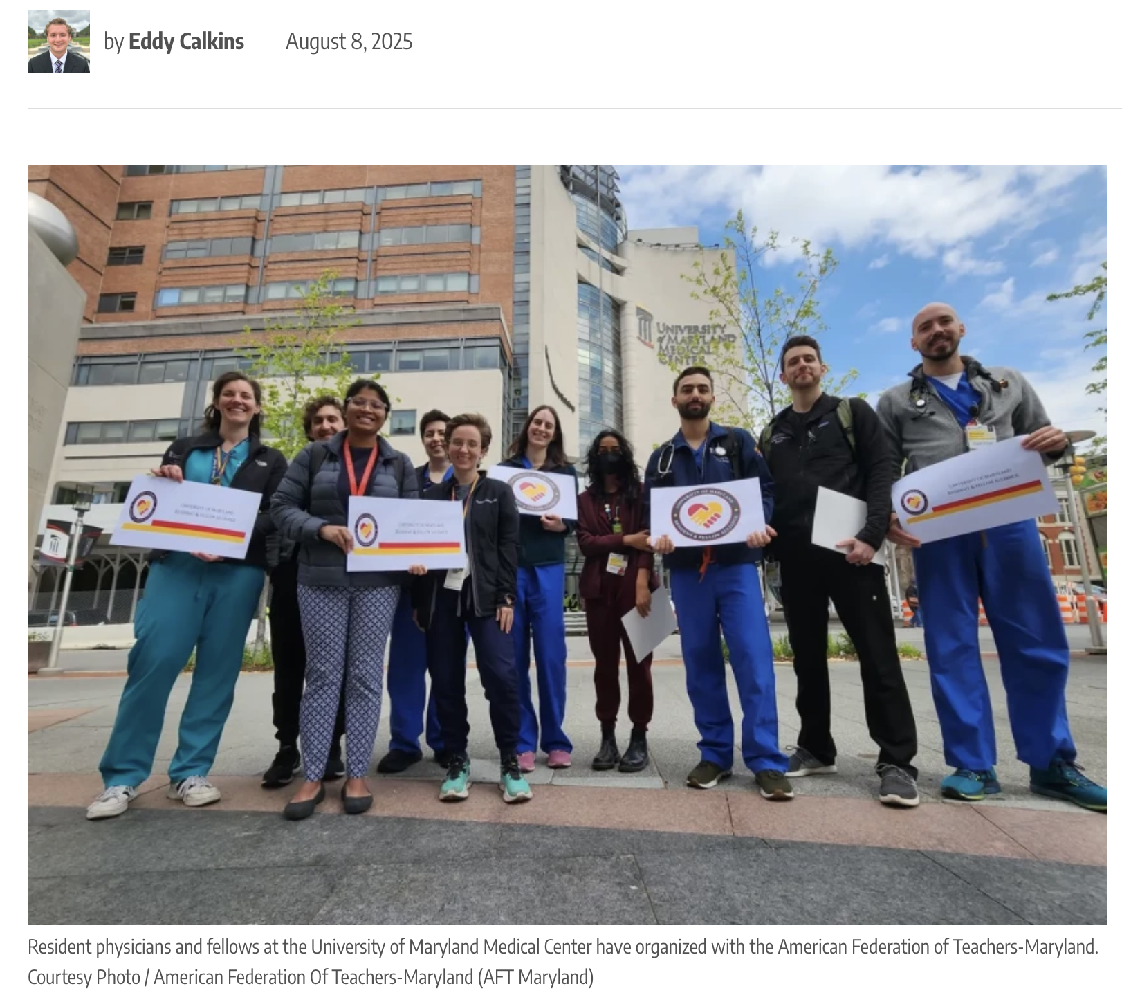 Baltimore Fishbowl: University of Maryland Medical Center physicians get 20% pay raise in first-ever union contract