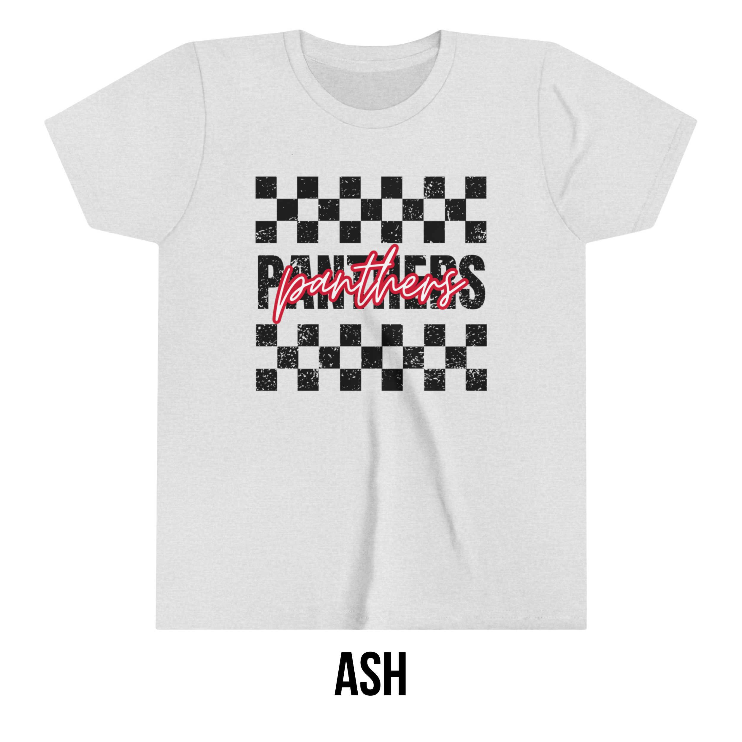 Youth Checkered Neon Panthers Tee